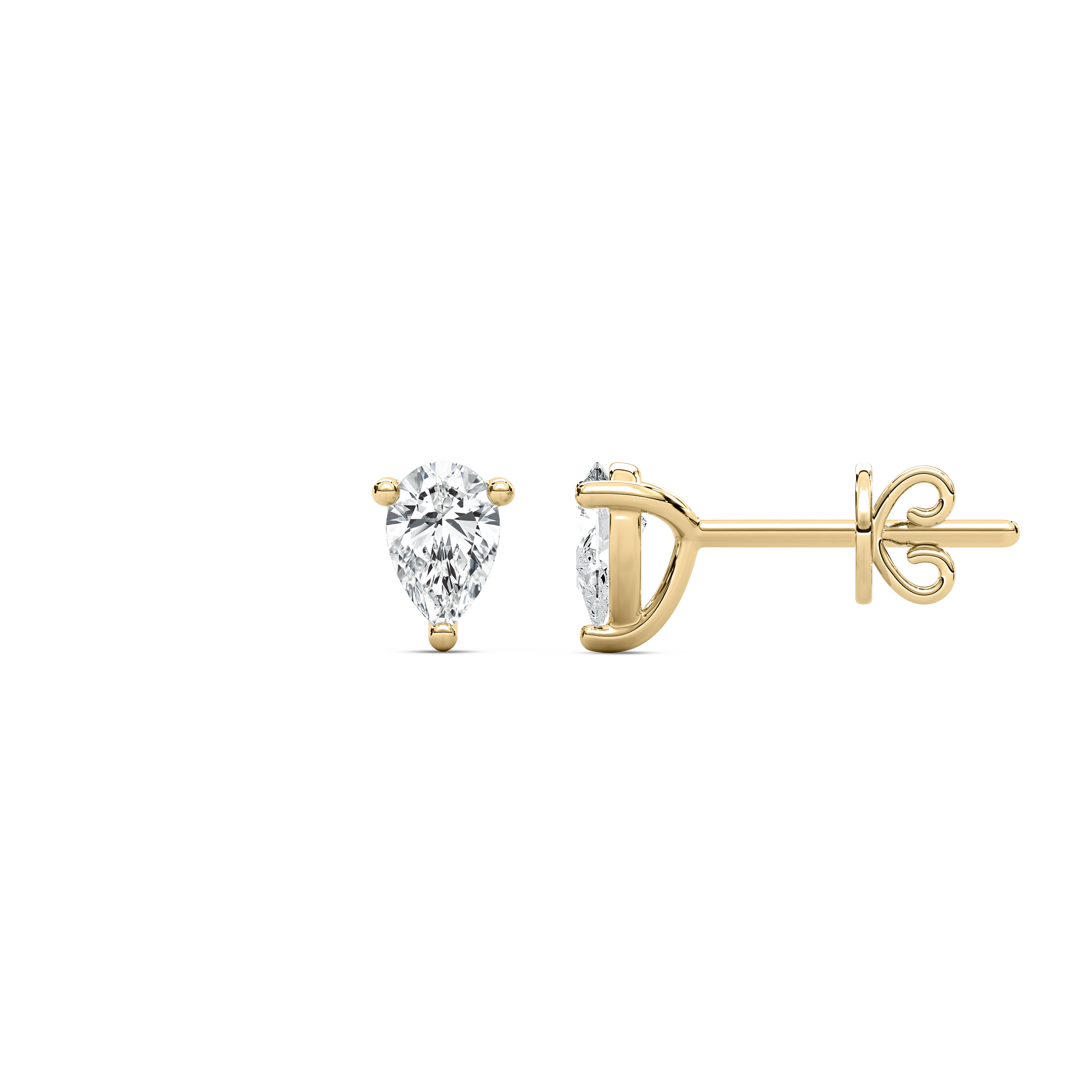 0.50 Carat Pear Diamond Dictoya Stud Earring