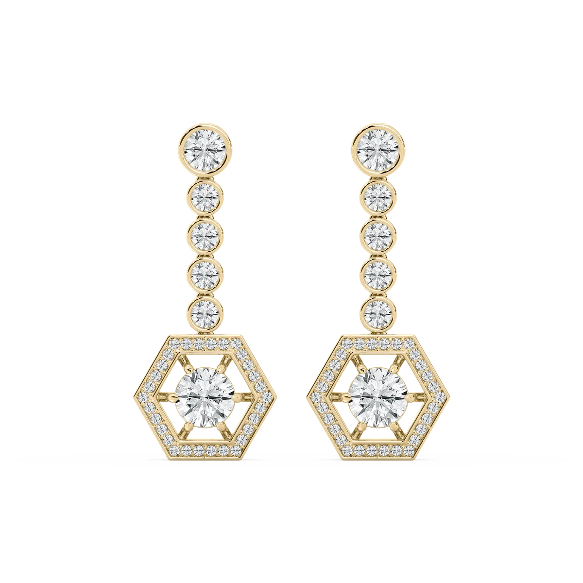 Round Diamond Hearz Fashion Earring