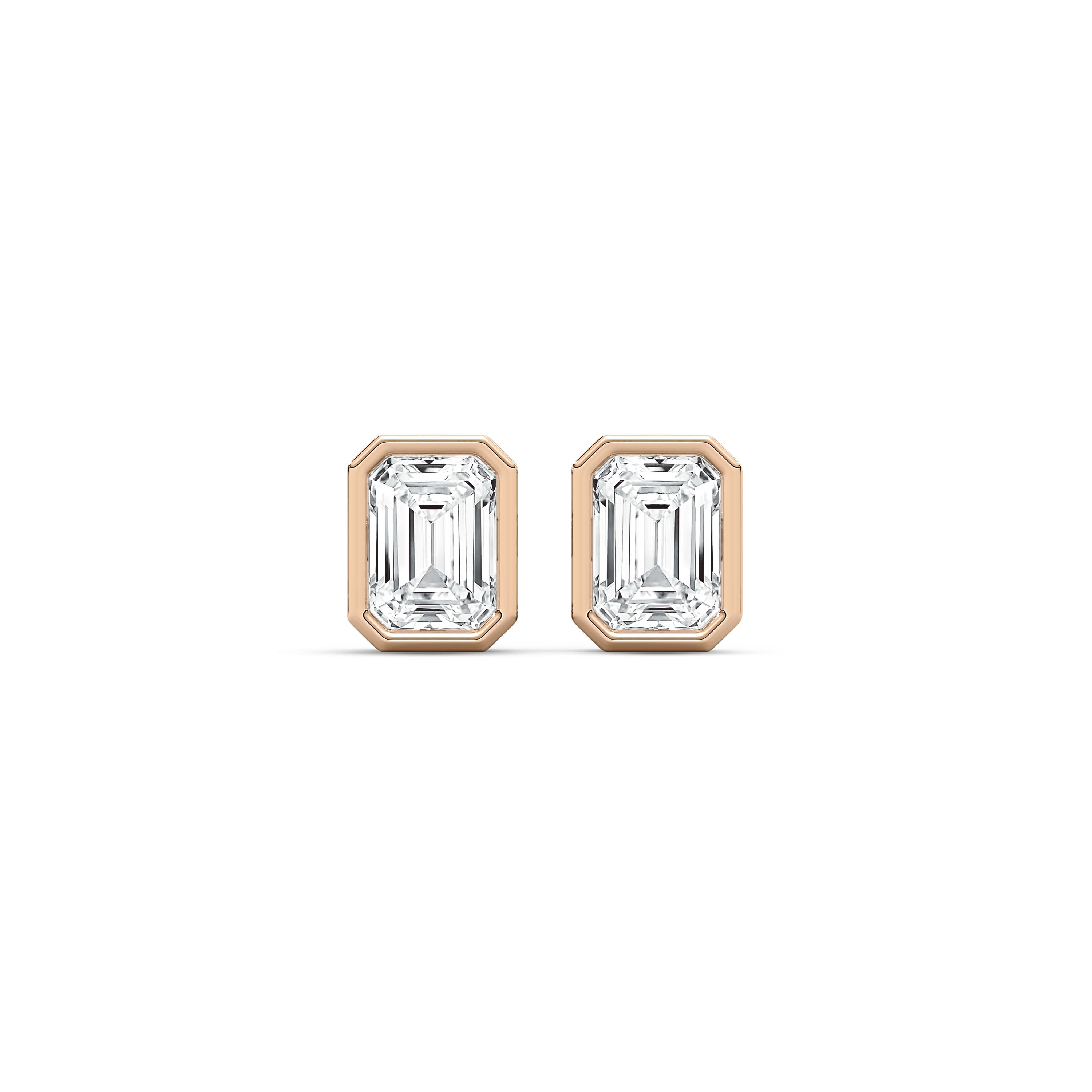 1 Carat Emerald Diamond Reverence Stud Earring
