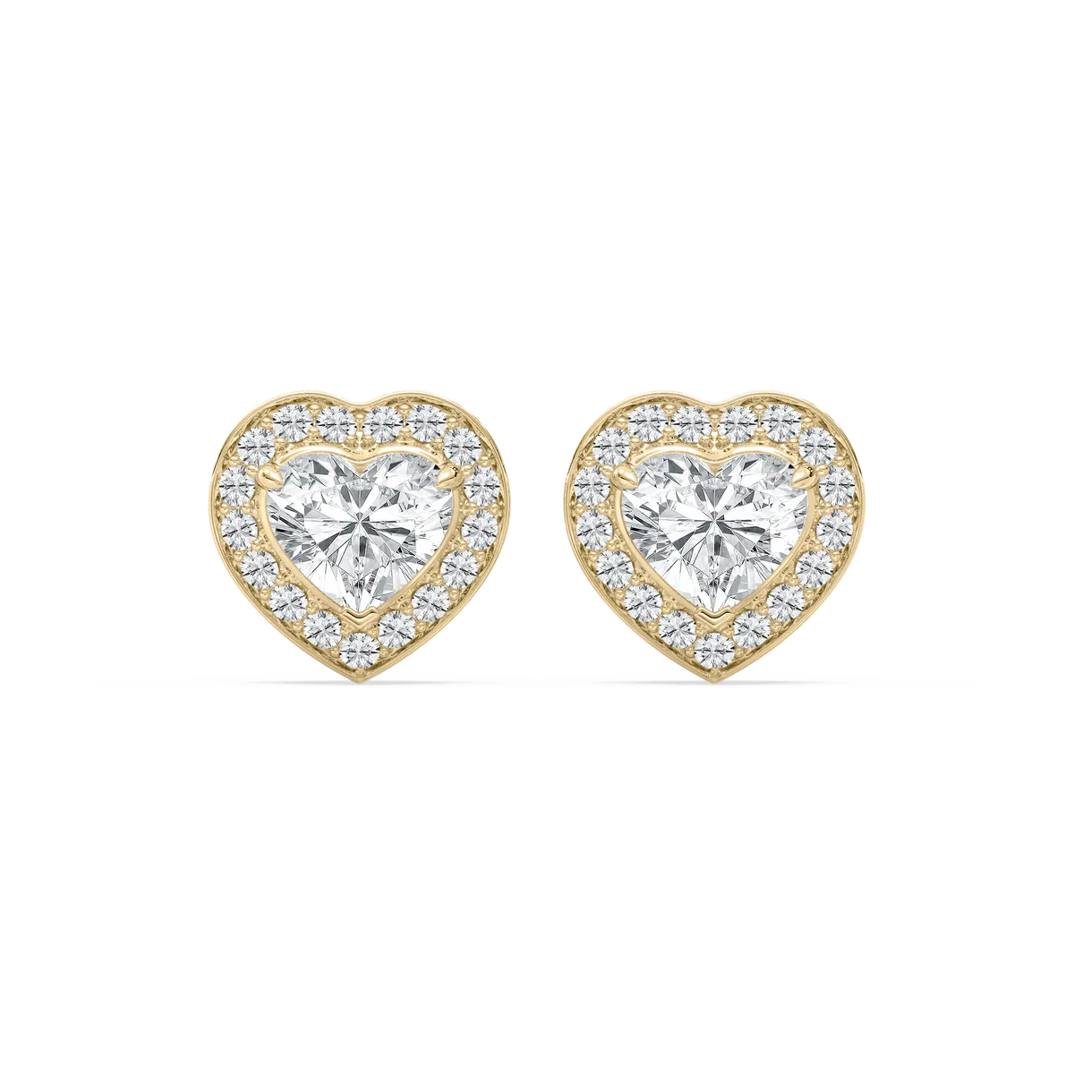 2.50 Carat Heart And Round Diamond Ginny Fashion Earring