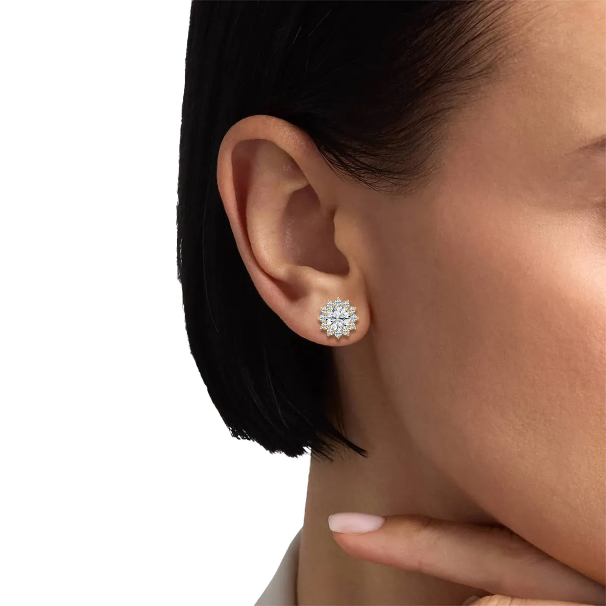 3 Carat Round Diamond Maisie Fashion Earring