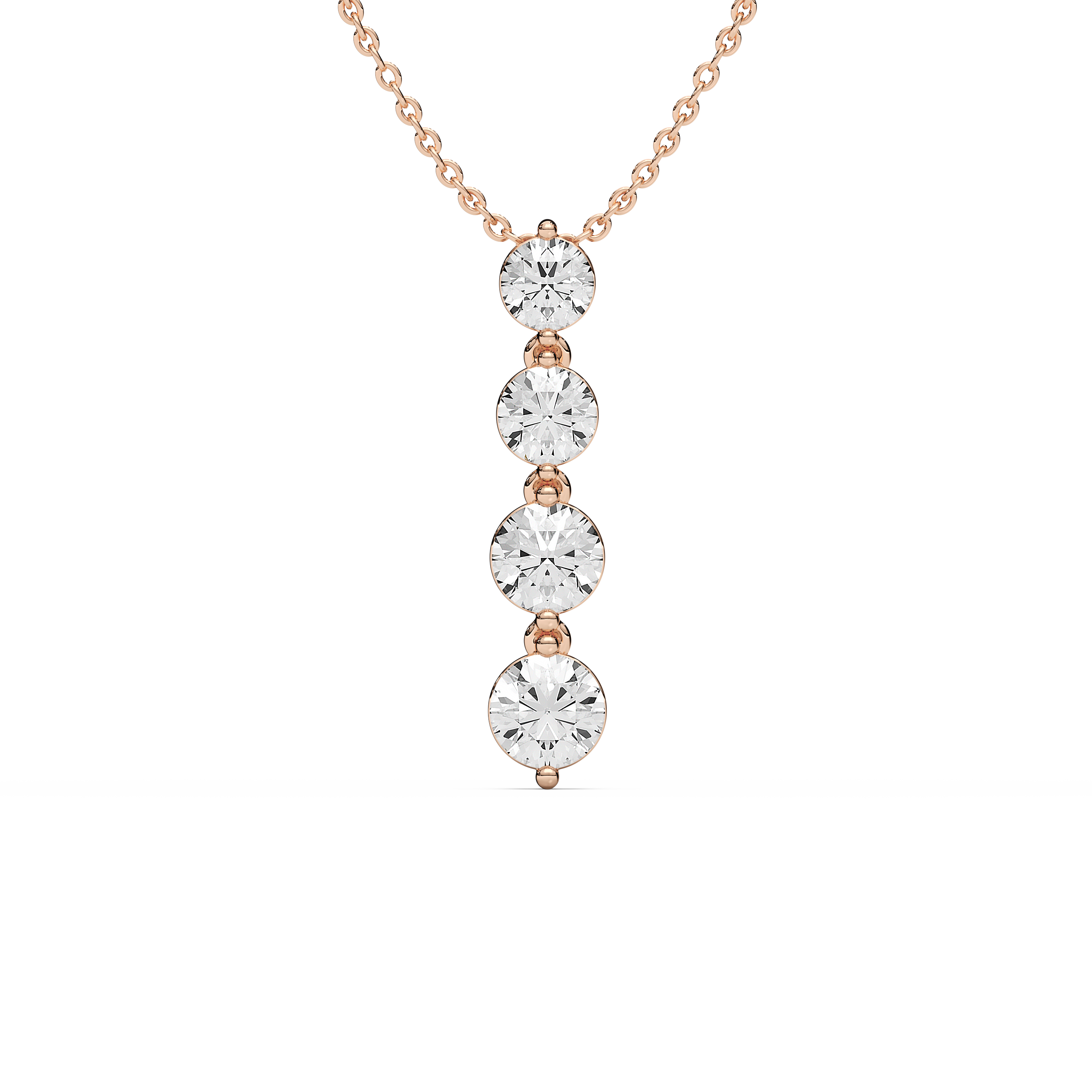 2 Carat Round Diamond Pendant