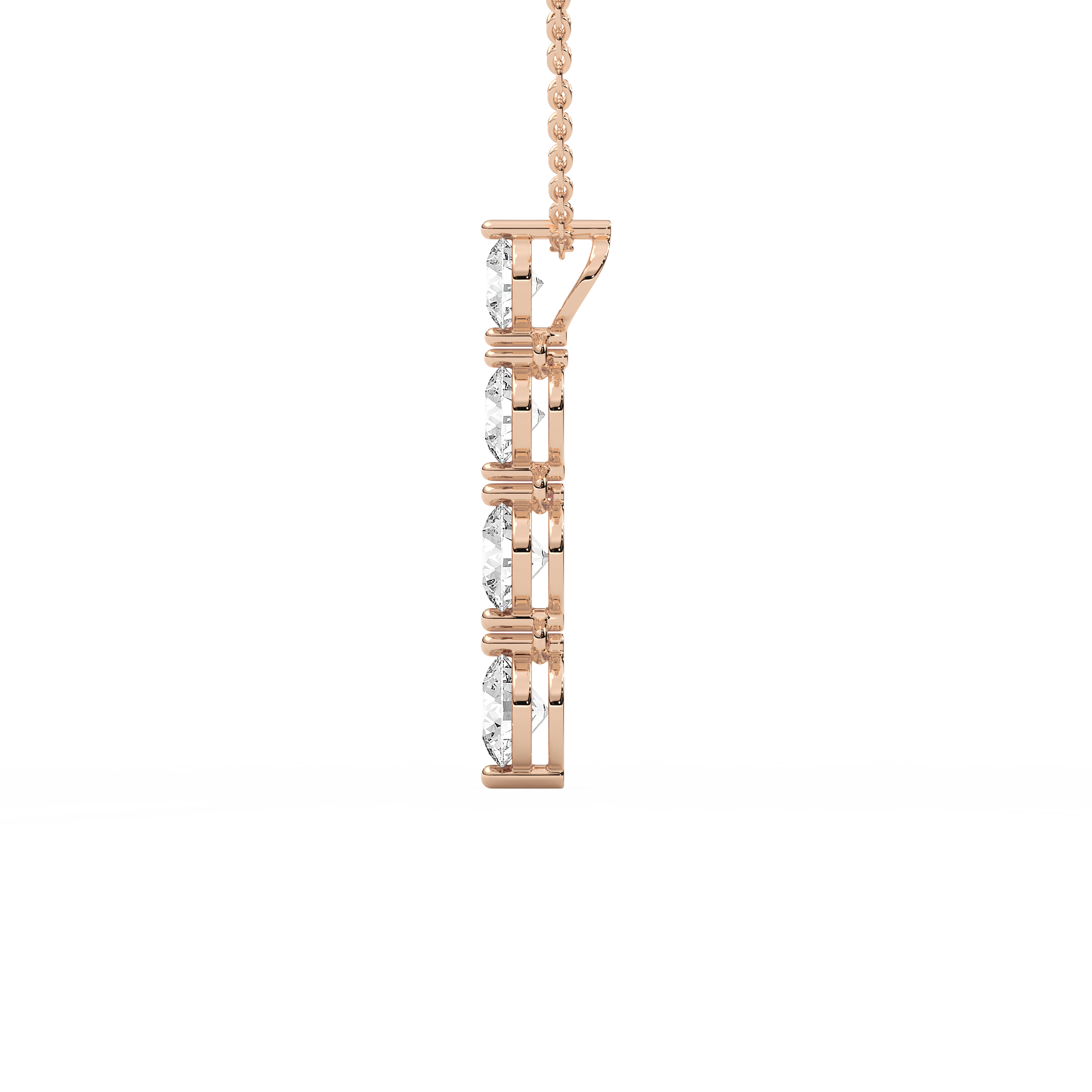 2 Carat Round Diamond Pendant