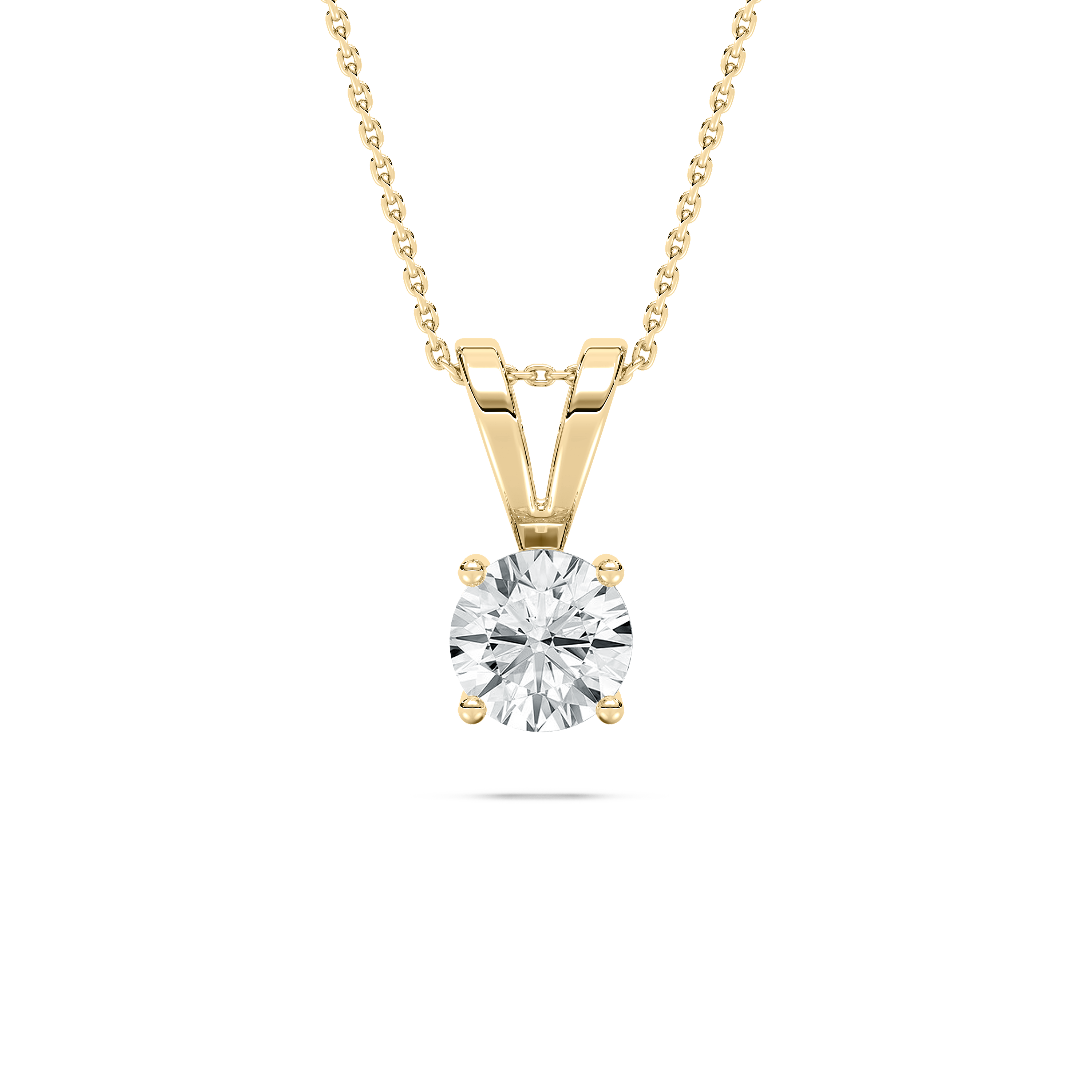 1 Carat Round Diamond Solitaire Pendant