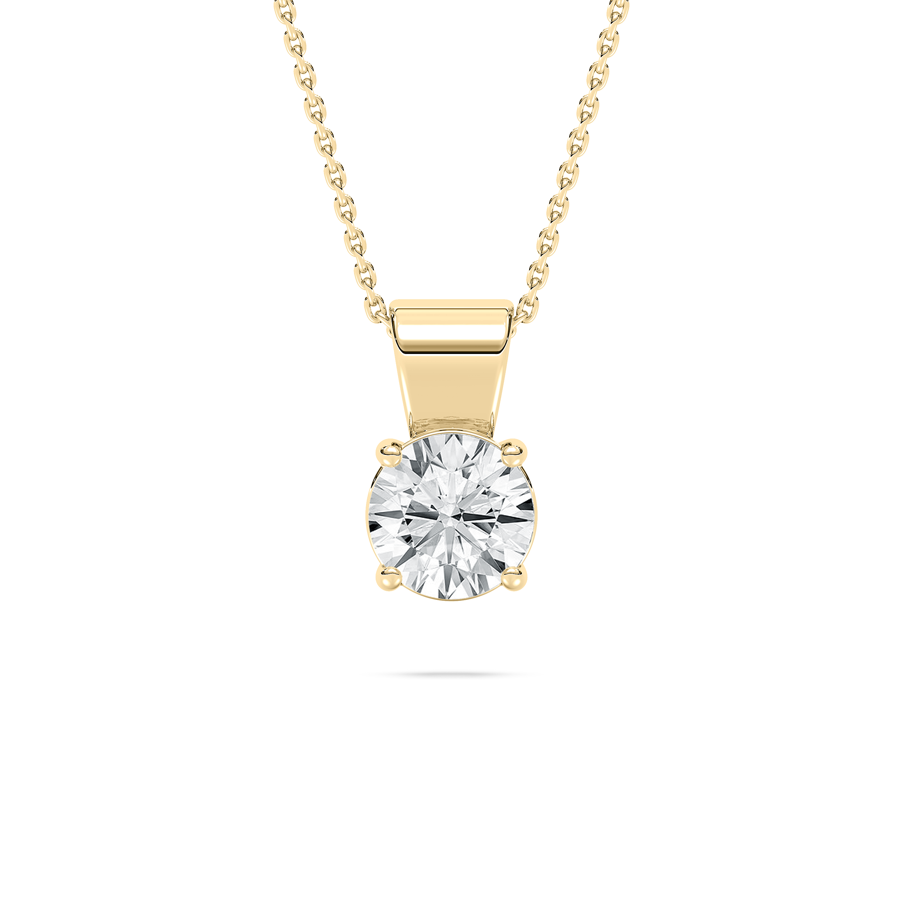 1 Carat Round Diamond Petra Solitaire Pendant