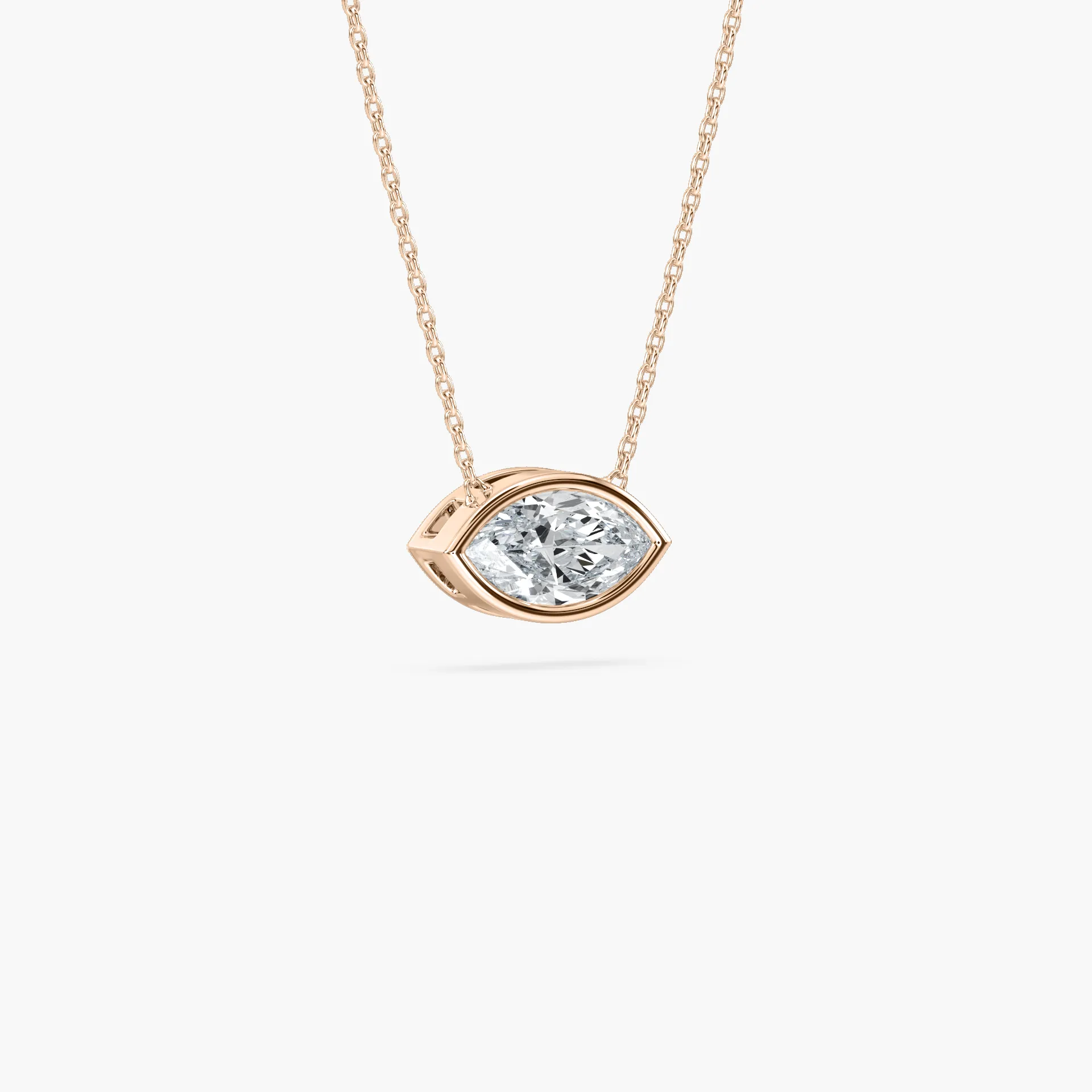 1 Carat Marquise Diamond Solitaire Pendant