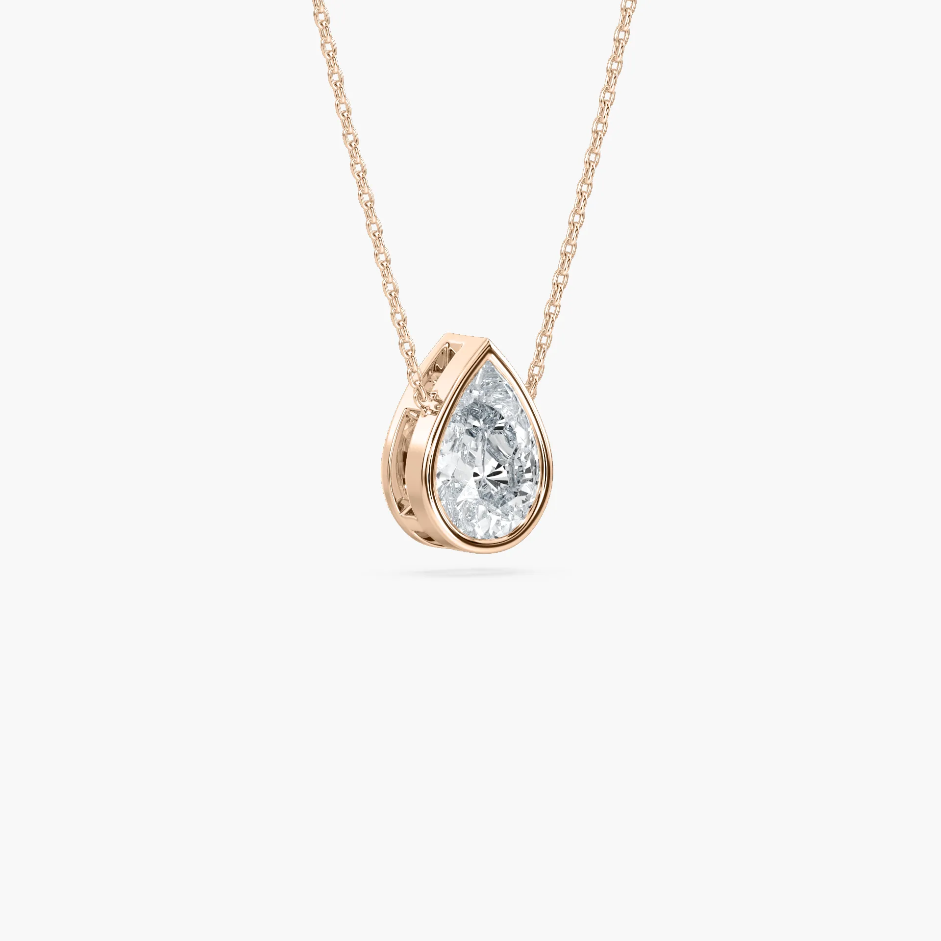 1 Carat Pear Diamond Solitaire Pendant