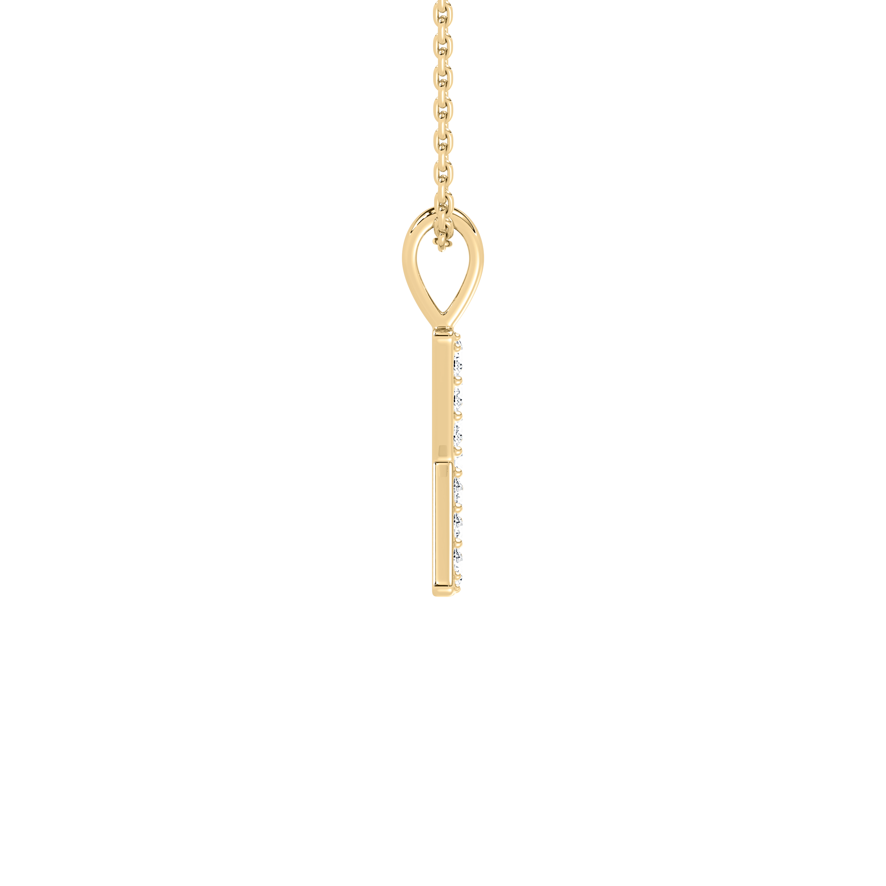 X Initial Alphabet Diamond Pendant