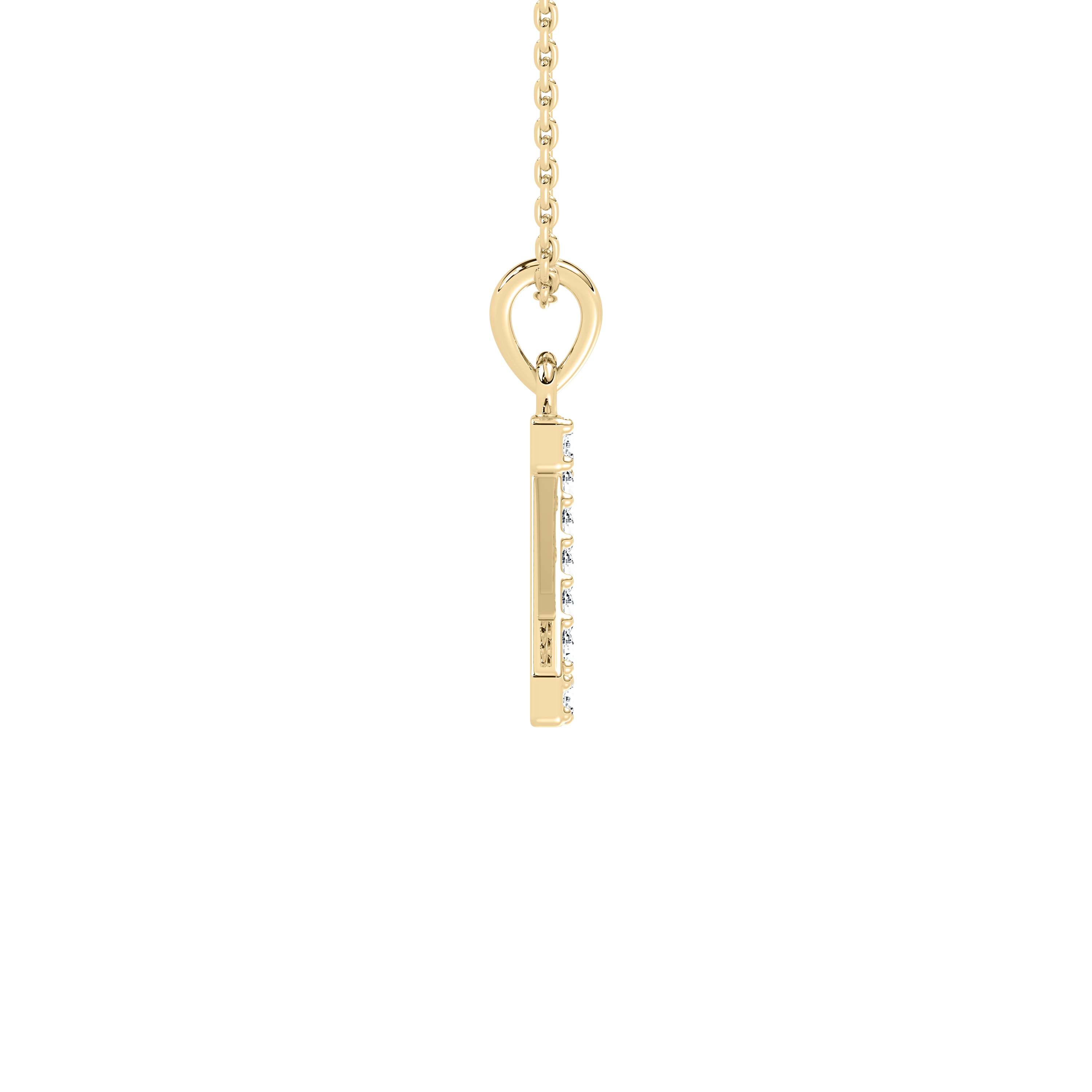 Z Initial Alphabet Diamond Pendant