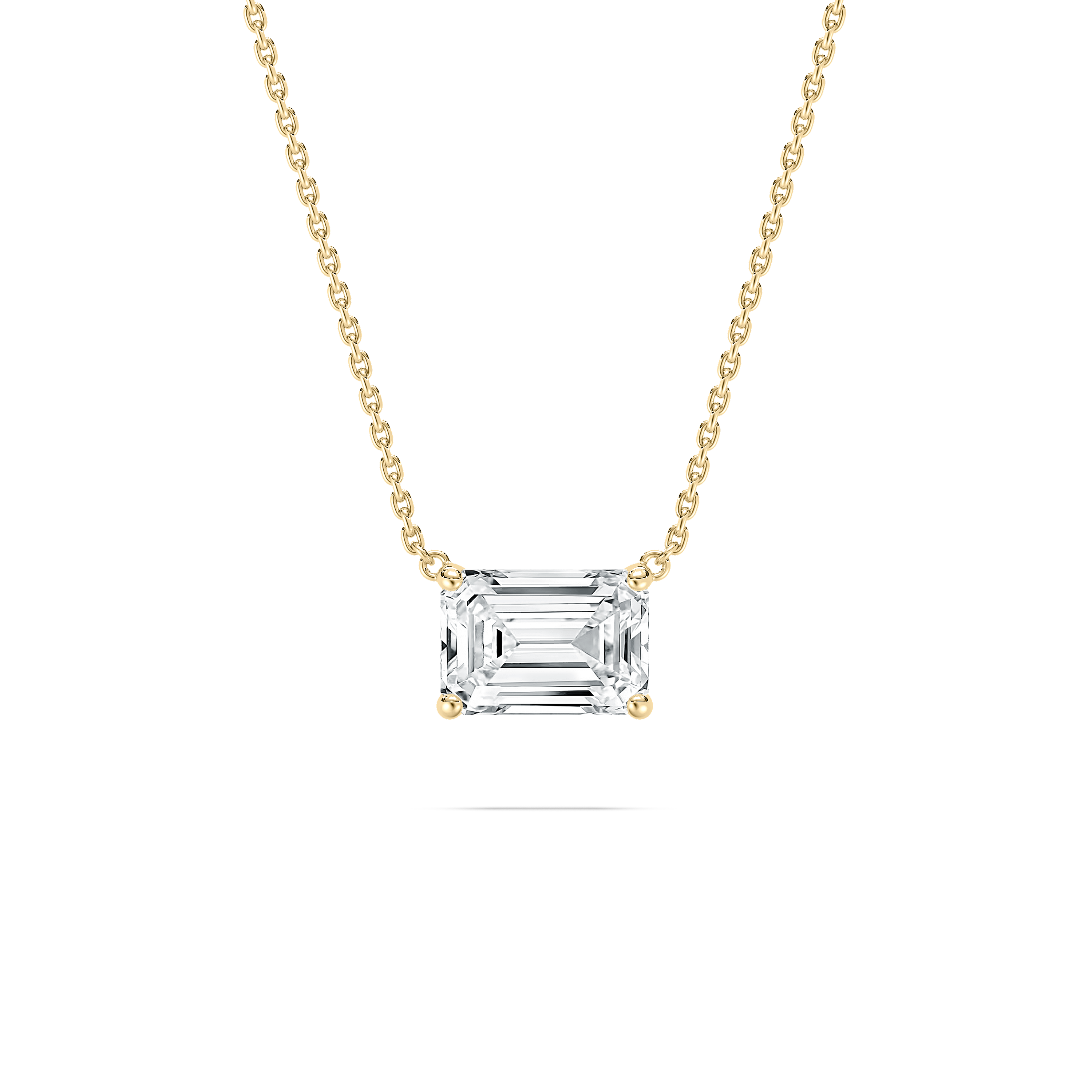 1 Carta Emerald Diamond Vanya Solitaire Pendant