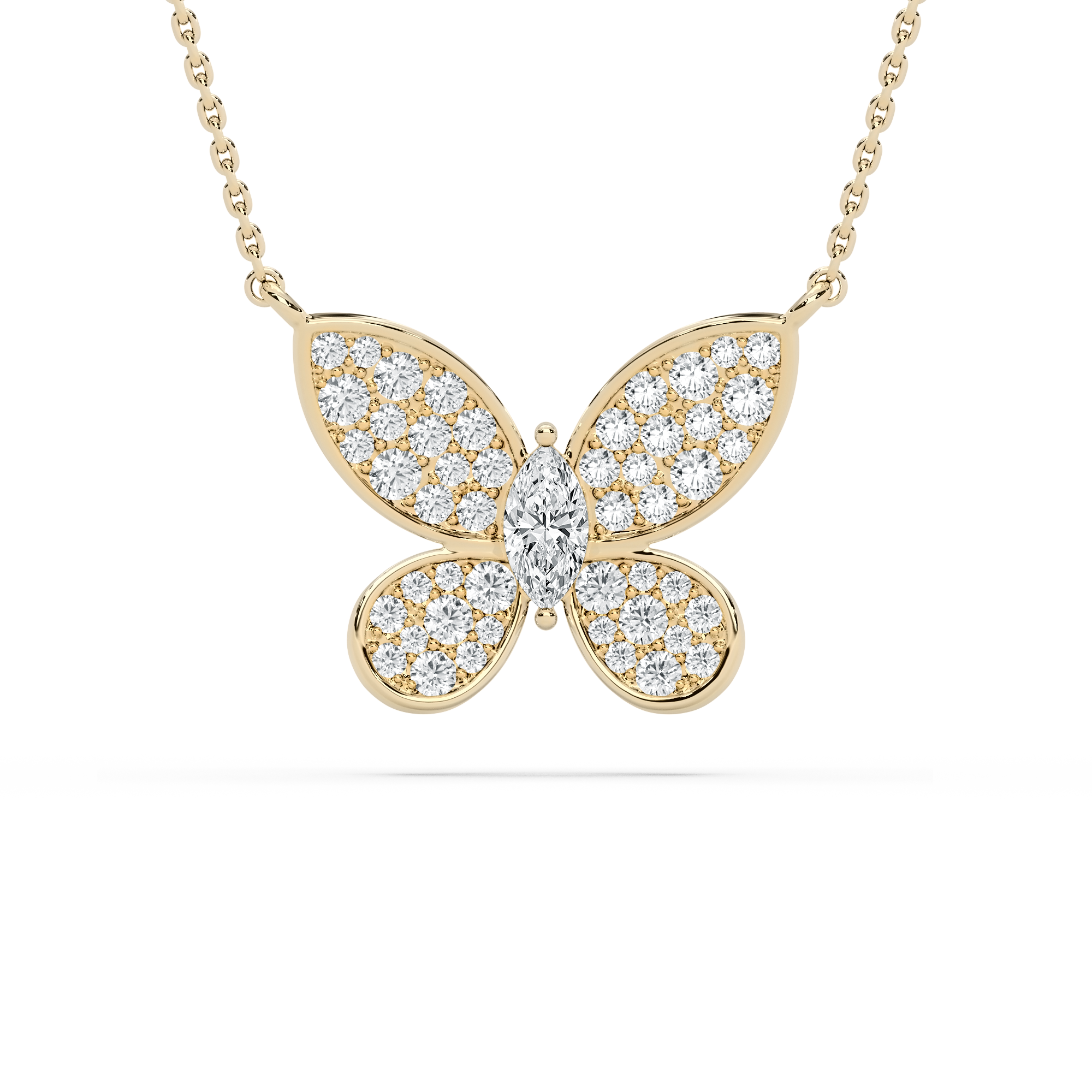 Trigonal Velvet Round Diamond Fashion Pendant