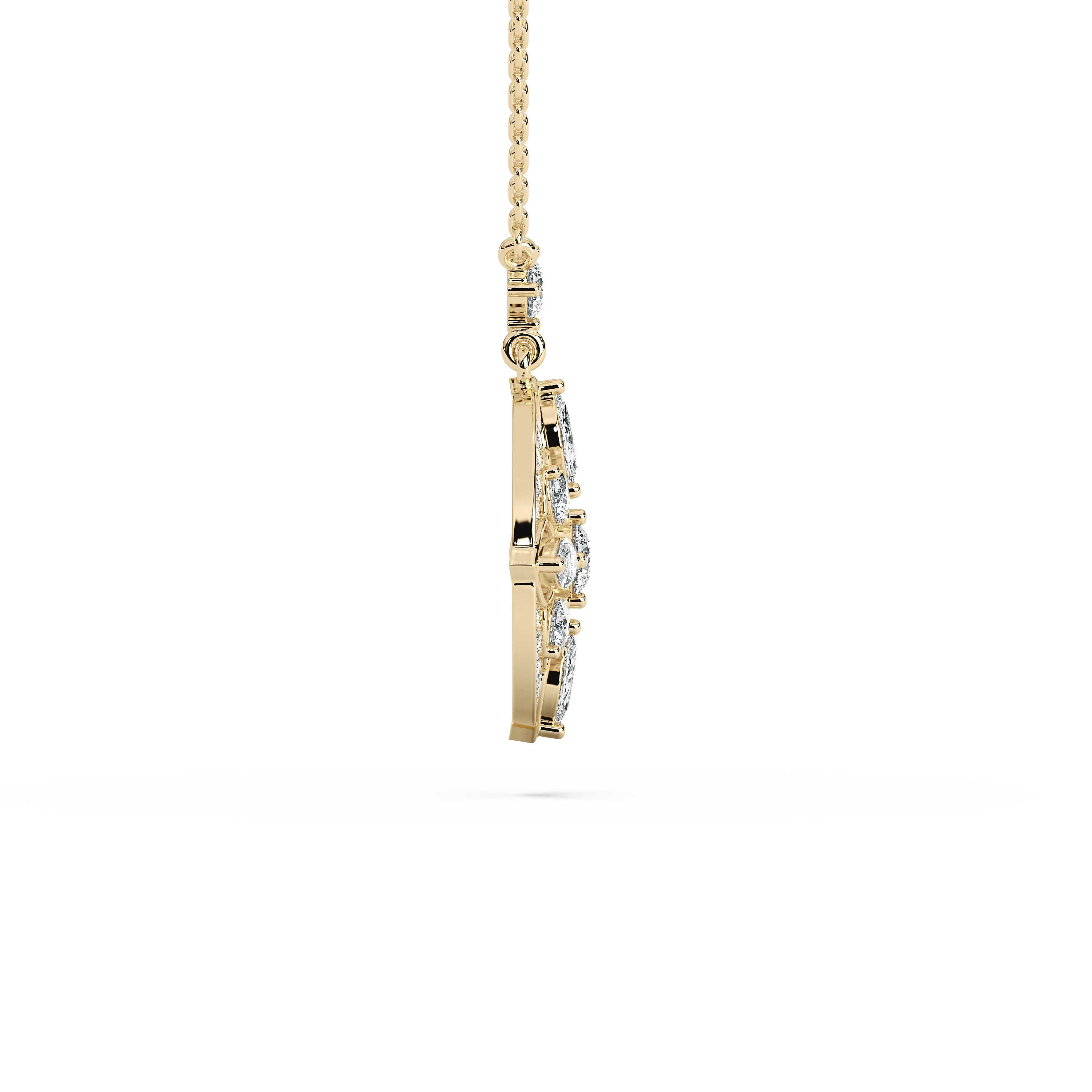 Butterfly Shape Diamond Pendant