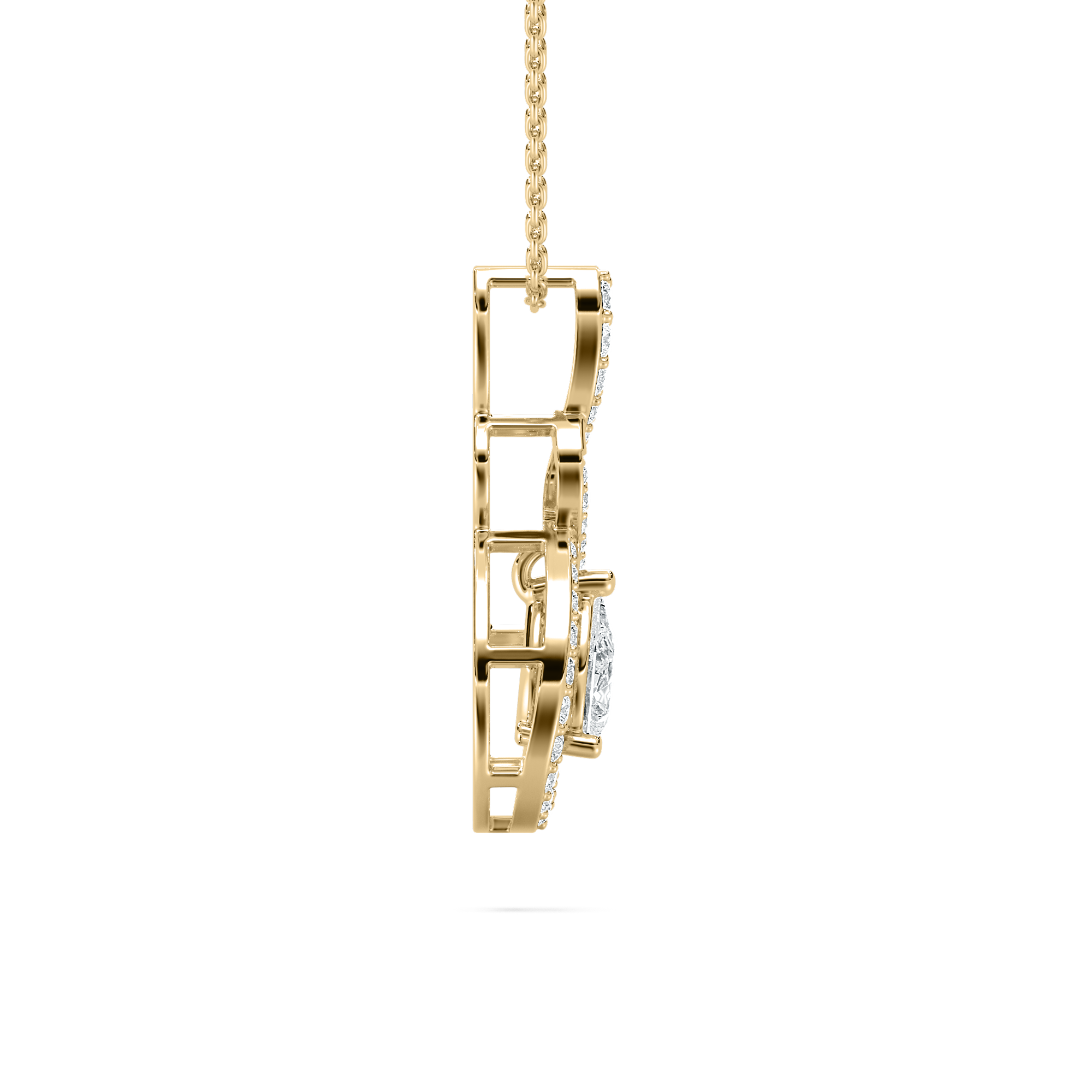 Pear Diamond Refreshing Raindrop Fashion Pendant