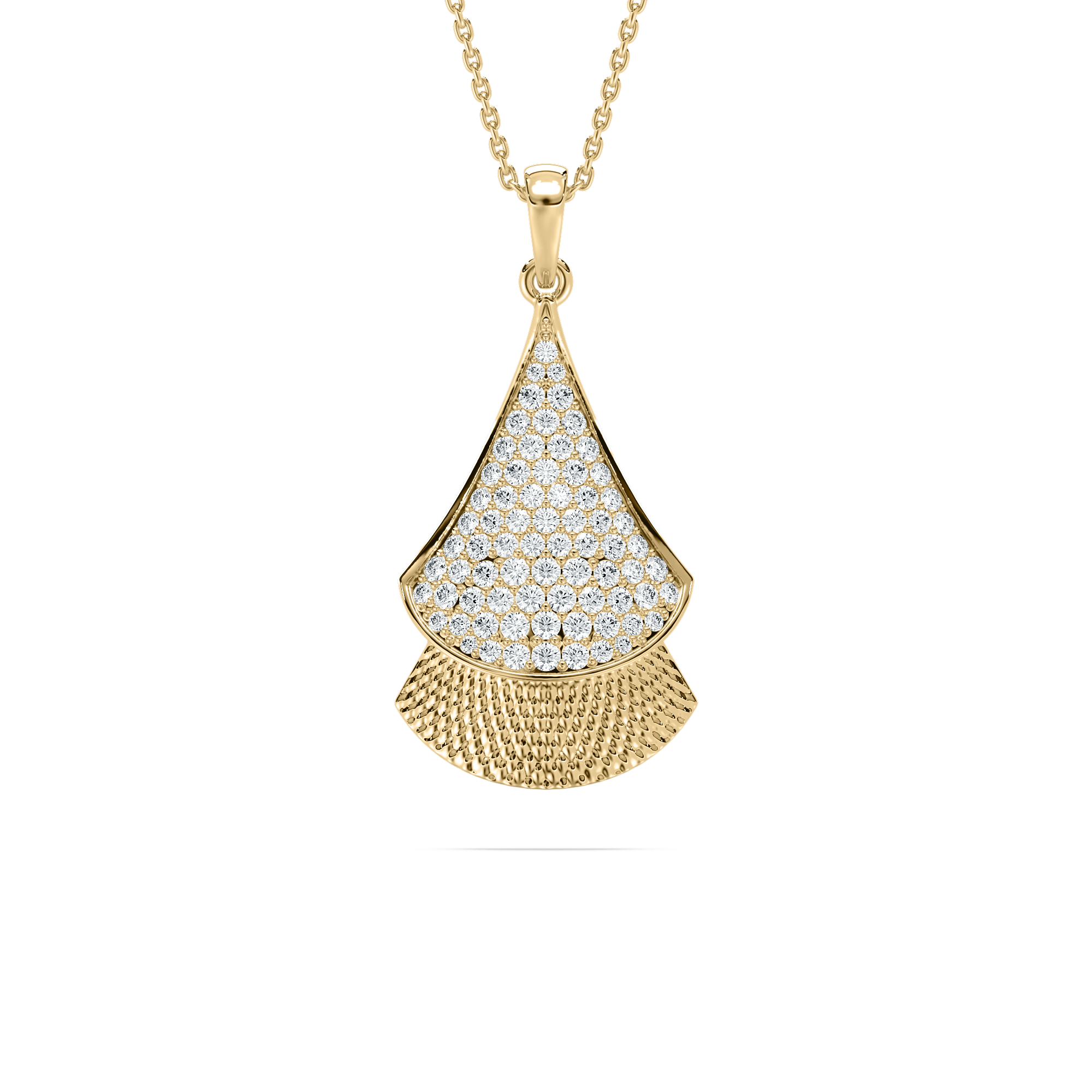Round Diamond Trigonal Velvet Fashion Pendant