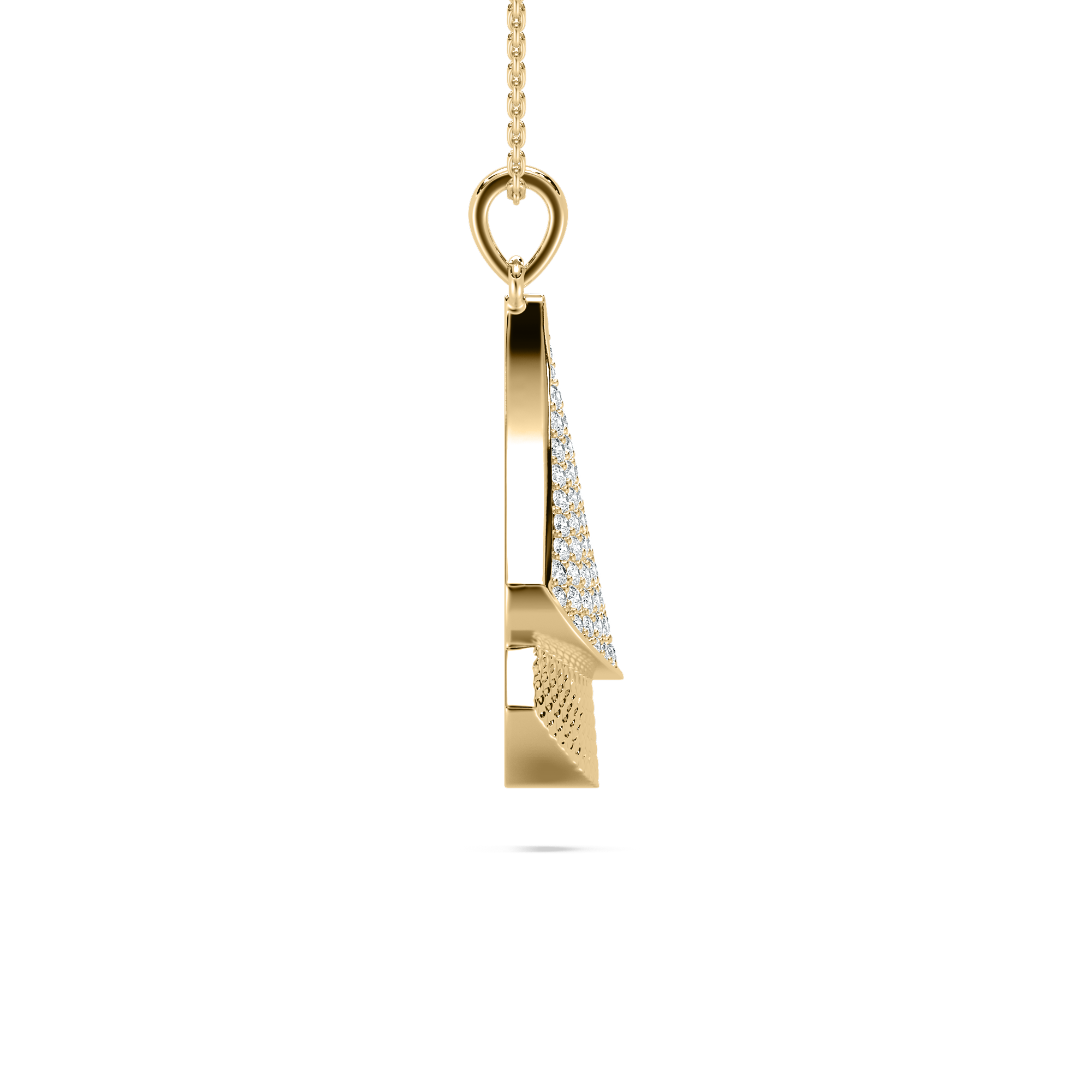 Round Diamond Trigonal Velvet Fashion Pendant