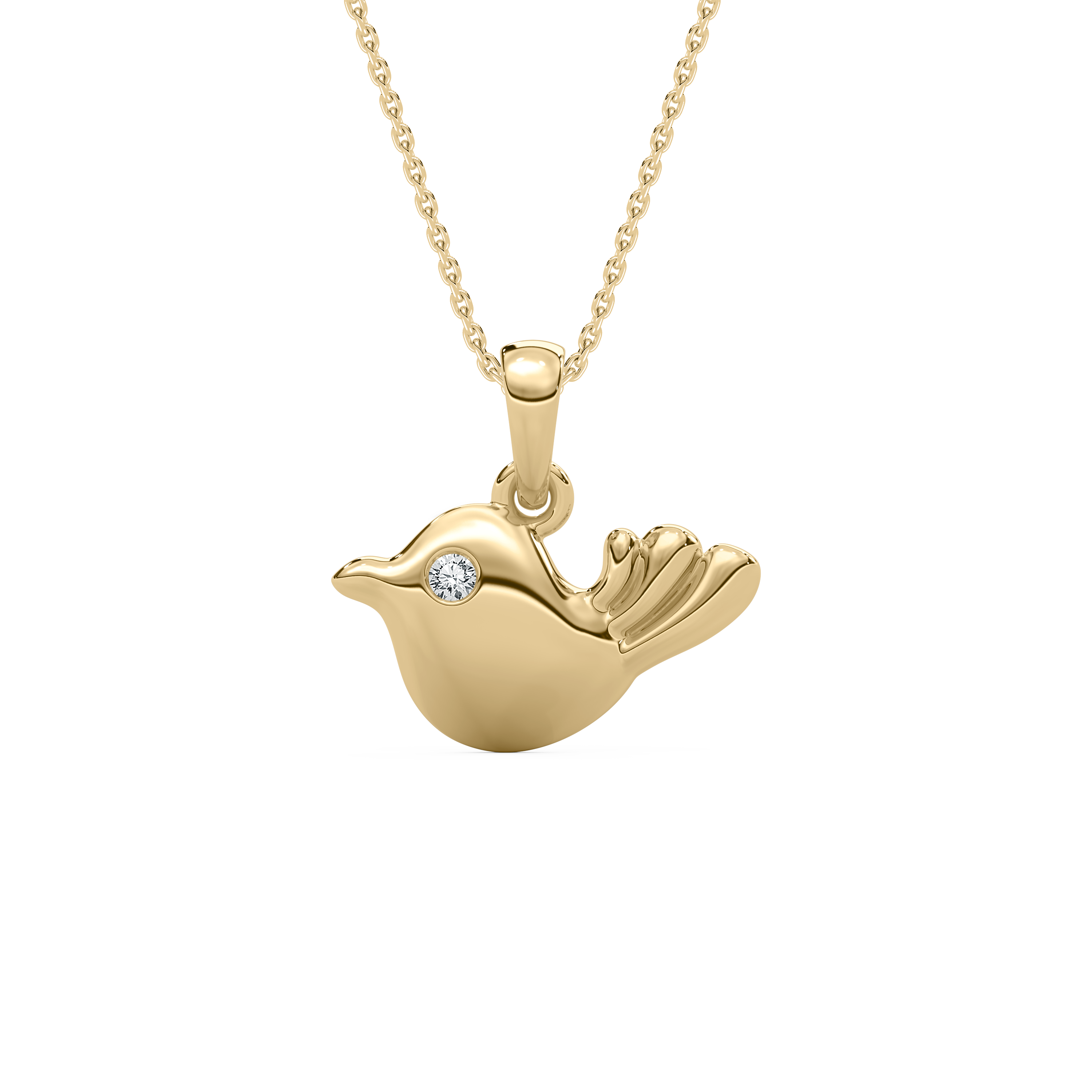 Buds shaped Diamond Pendant for Kids