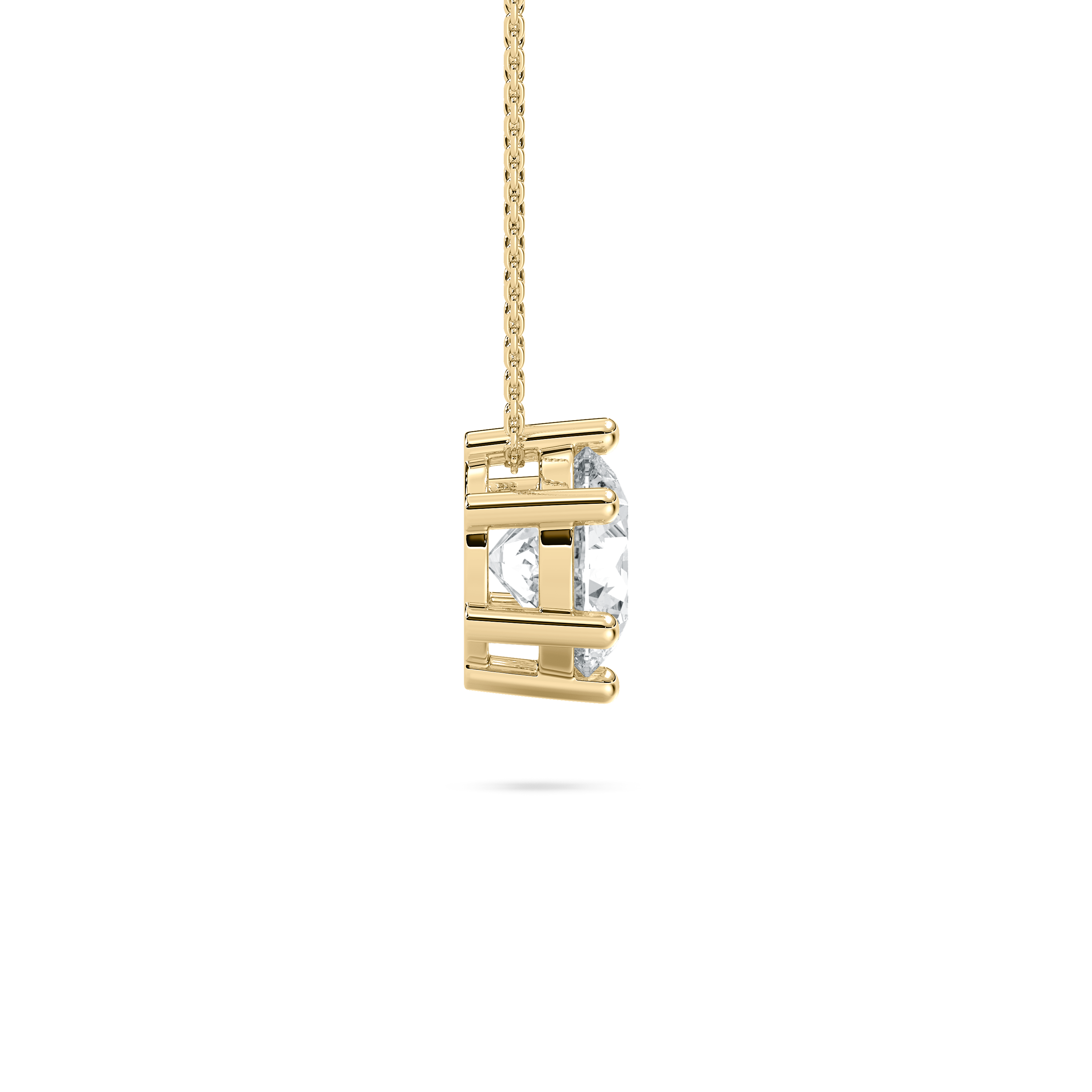 1 Carat Round Diamond Six Prong Evangeline Solitaire Pendant
