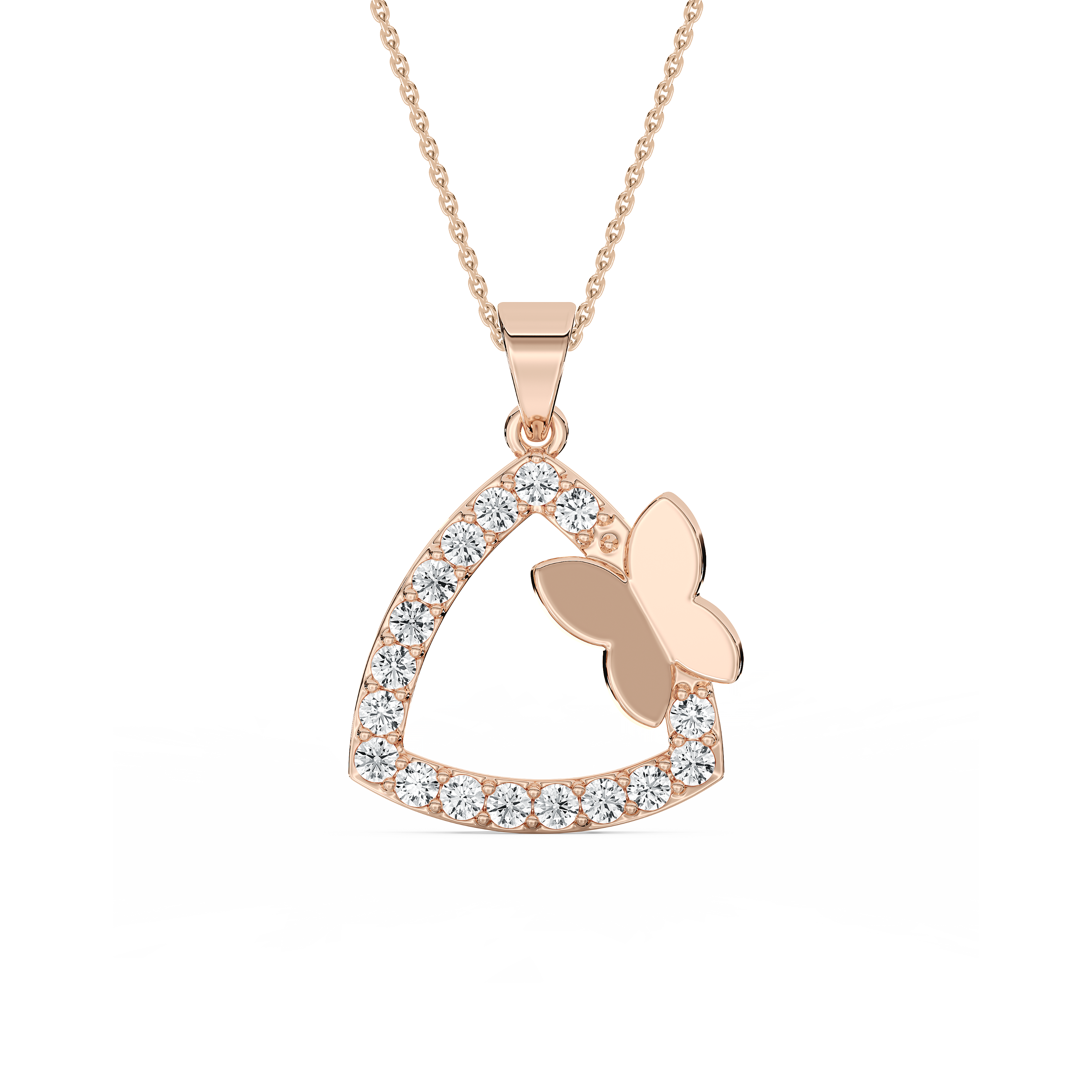 Round Diamond Timeless Trilogy Fashion Pendant
