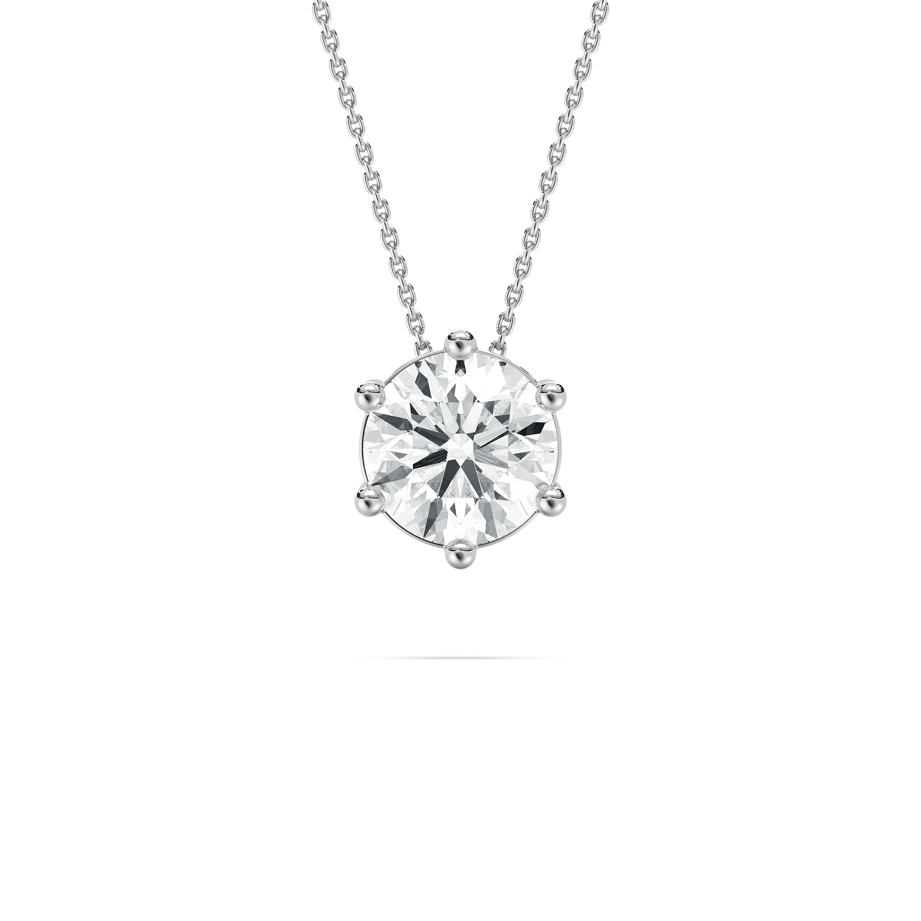 2 Carat Round Diamond Elixir Solitaire Pendant 