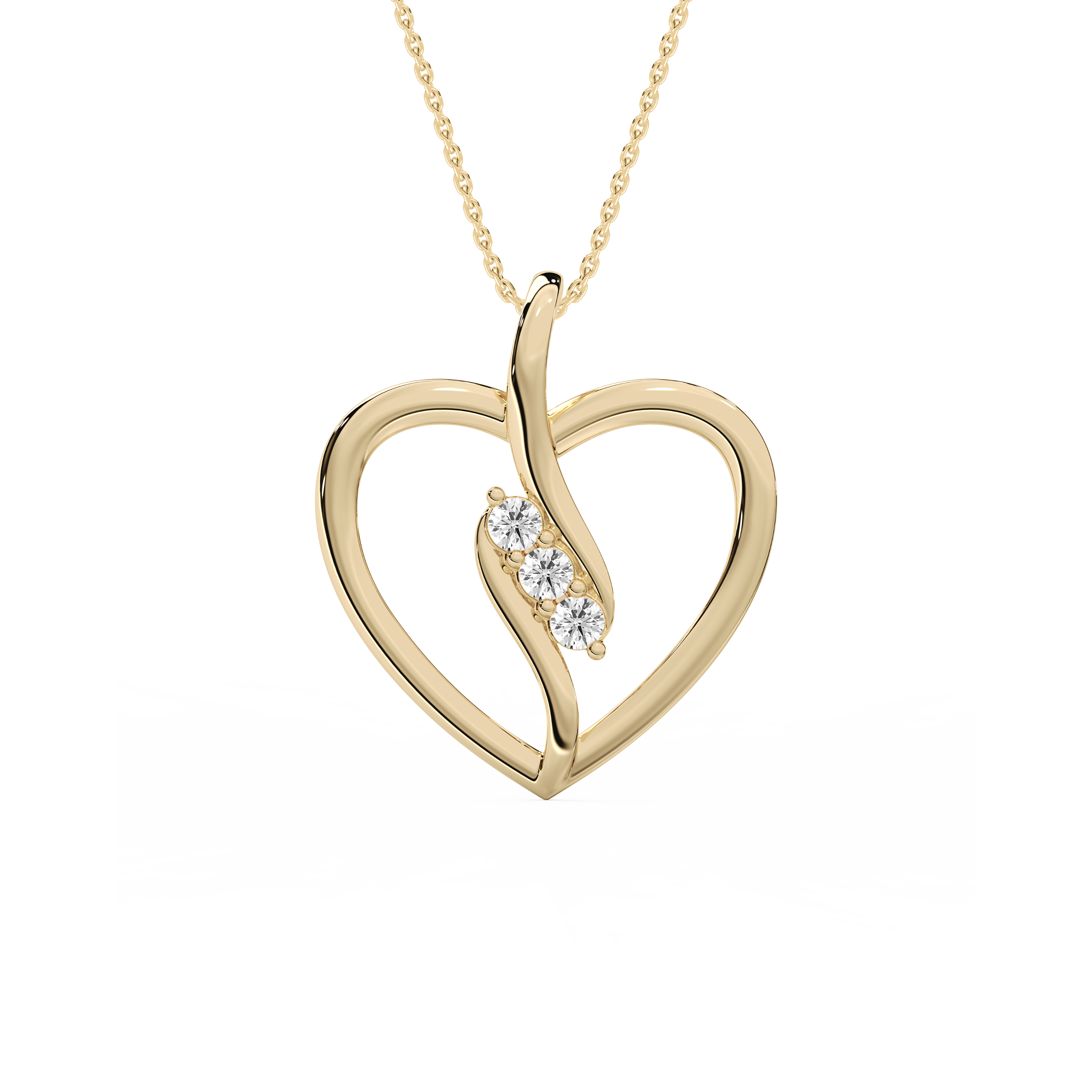 Round Diamond Heart Shape Harmonic Kids Fashion Pendant