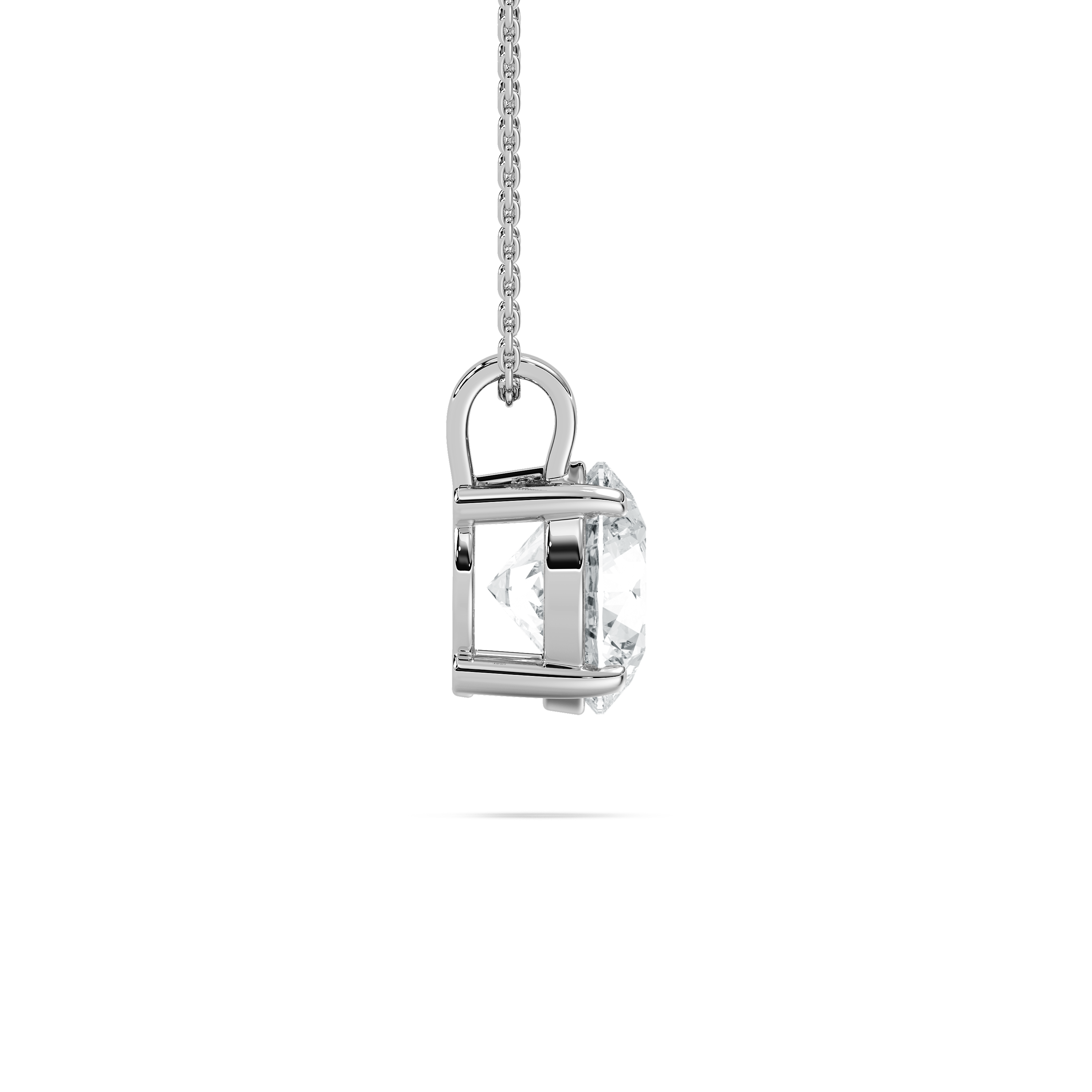 3 Carat Round Diamond Reya Solitaire Pendant