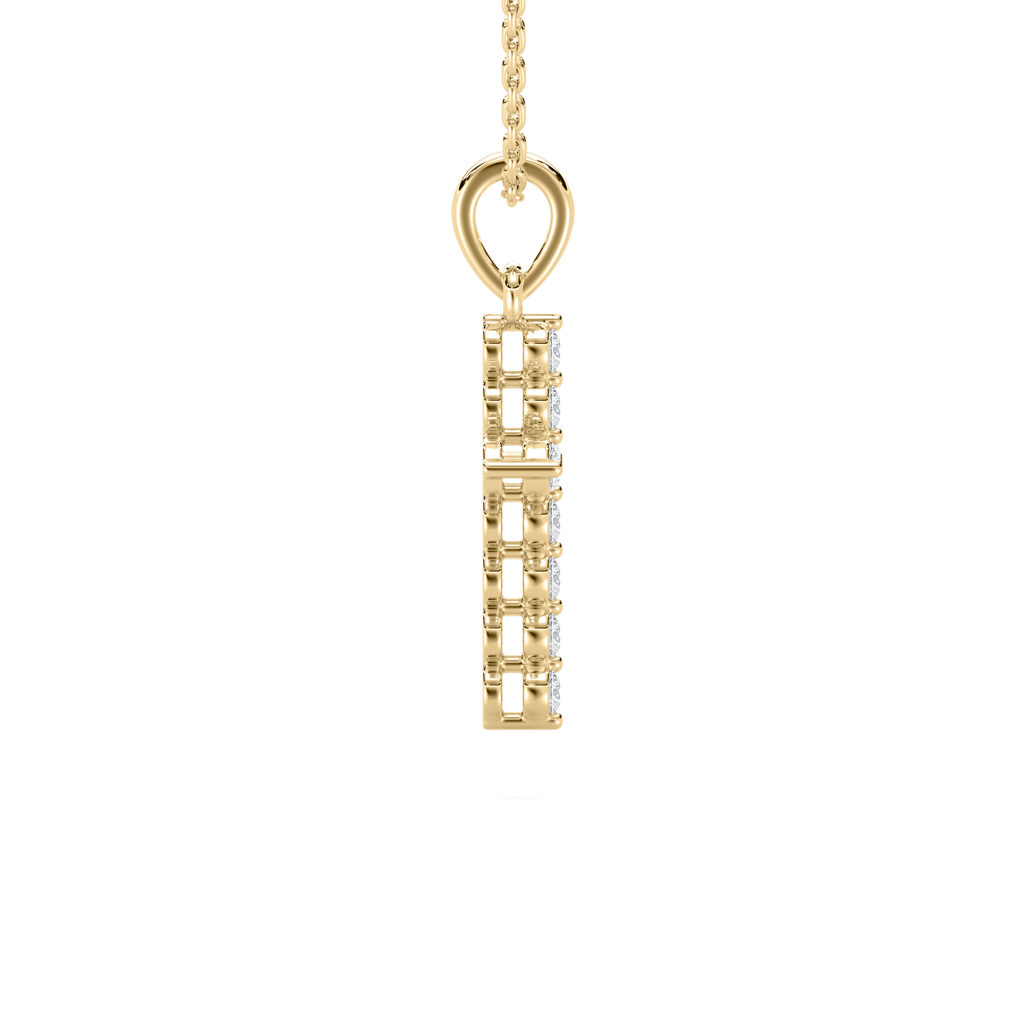 Round Diamond Jenny Cross Kids Pendant
