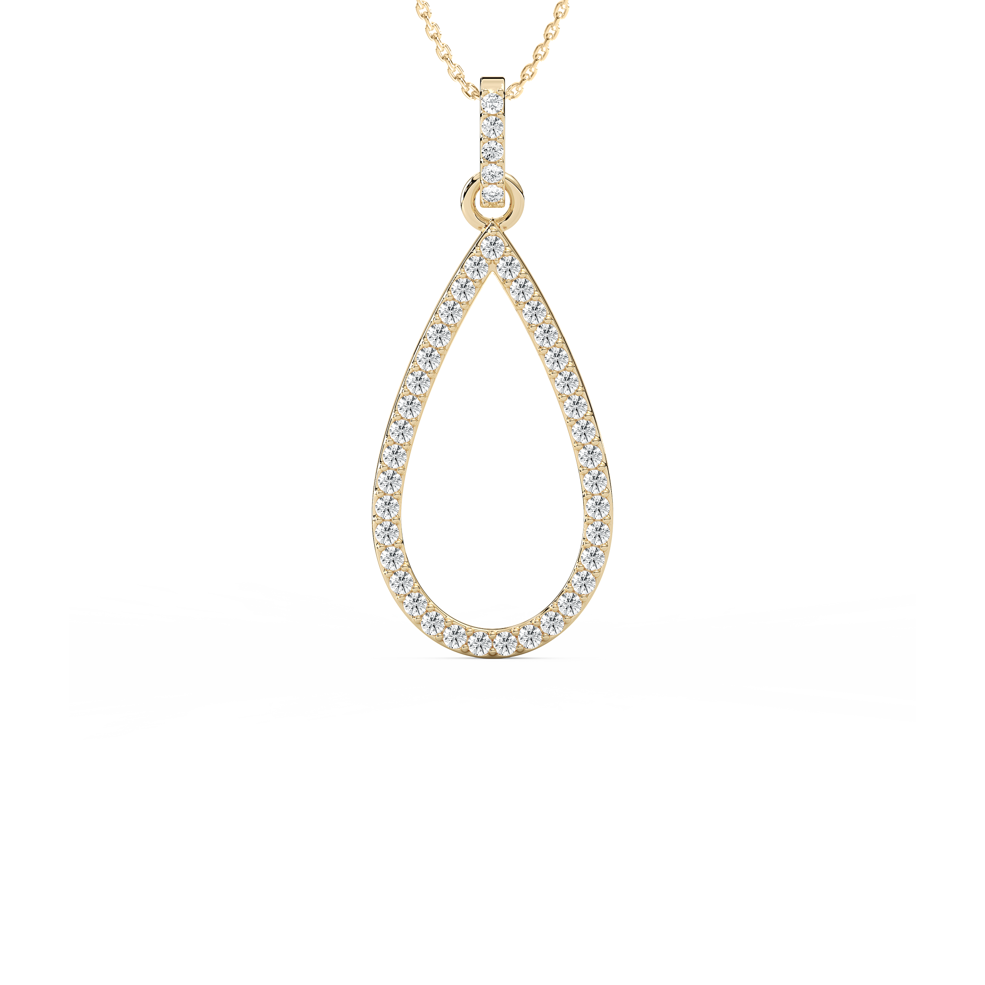 Round Diamond Ear Drop  Fashion Pendant