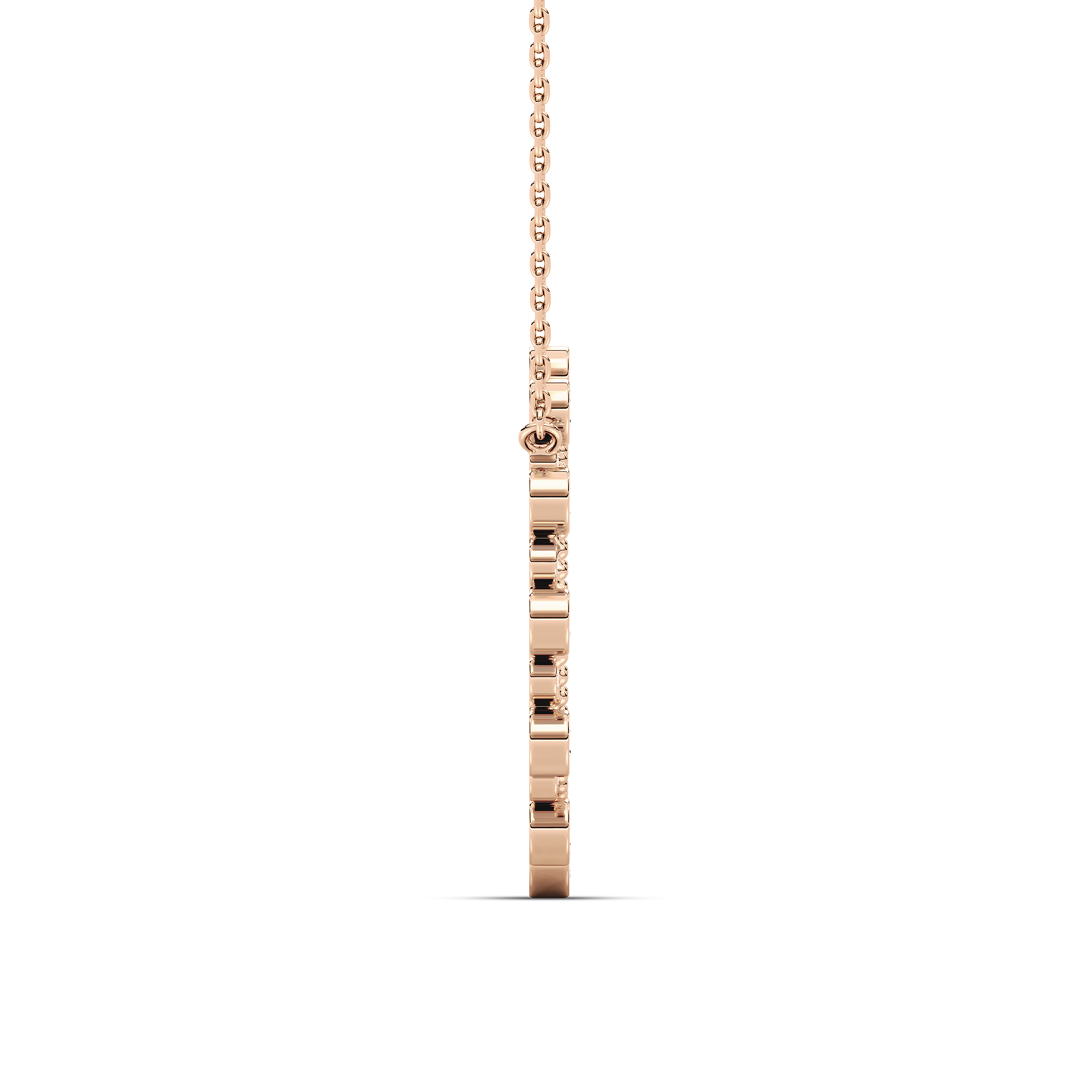 Round Diamond Burlington  Circle Pendant