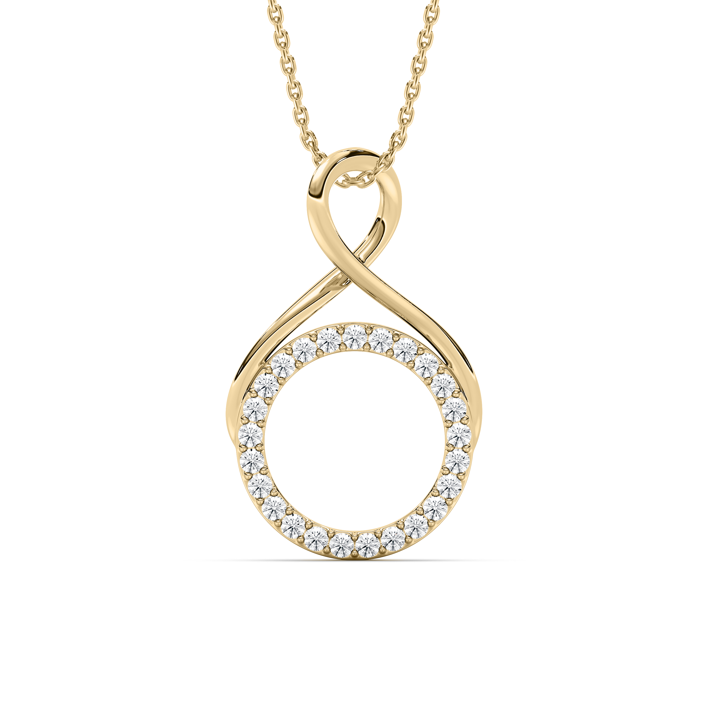 Round Diamond Elaine Circle Kids Fashion Pendant