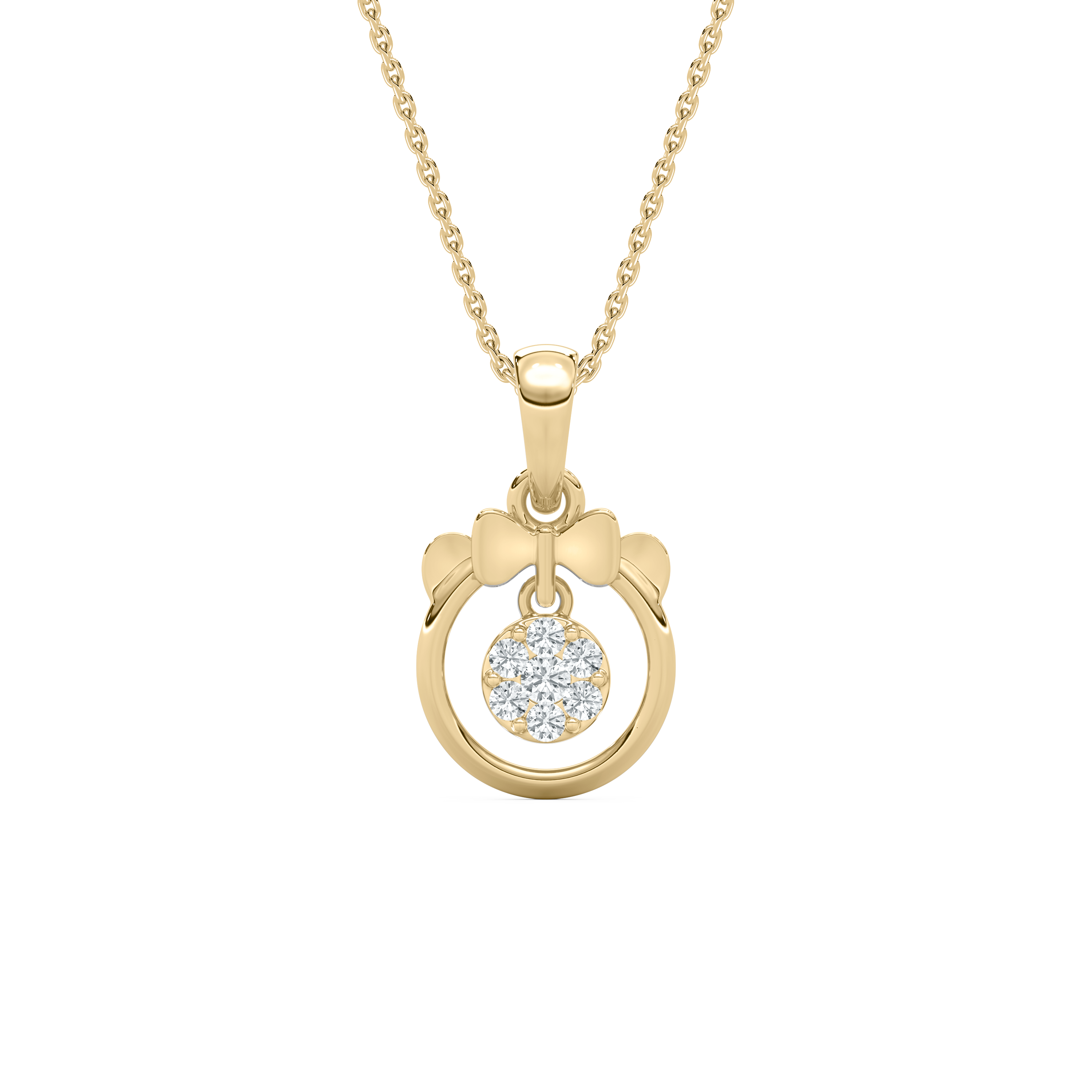 Fadila Round Diamond Kids Pendant