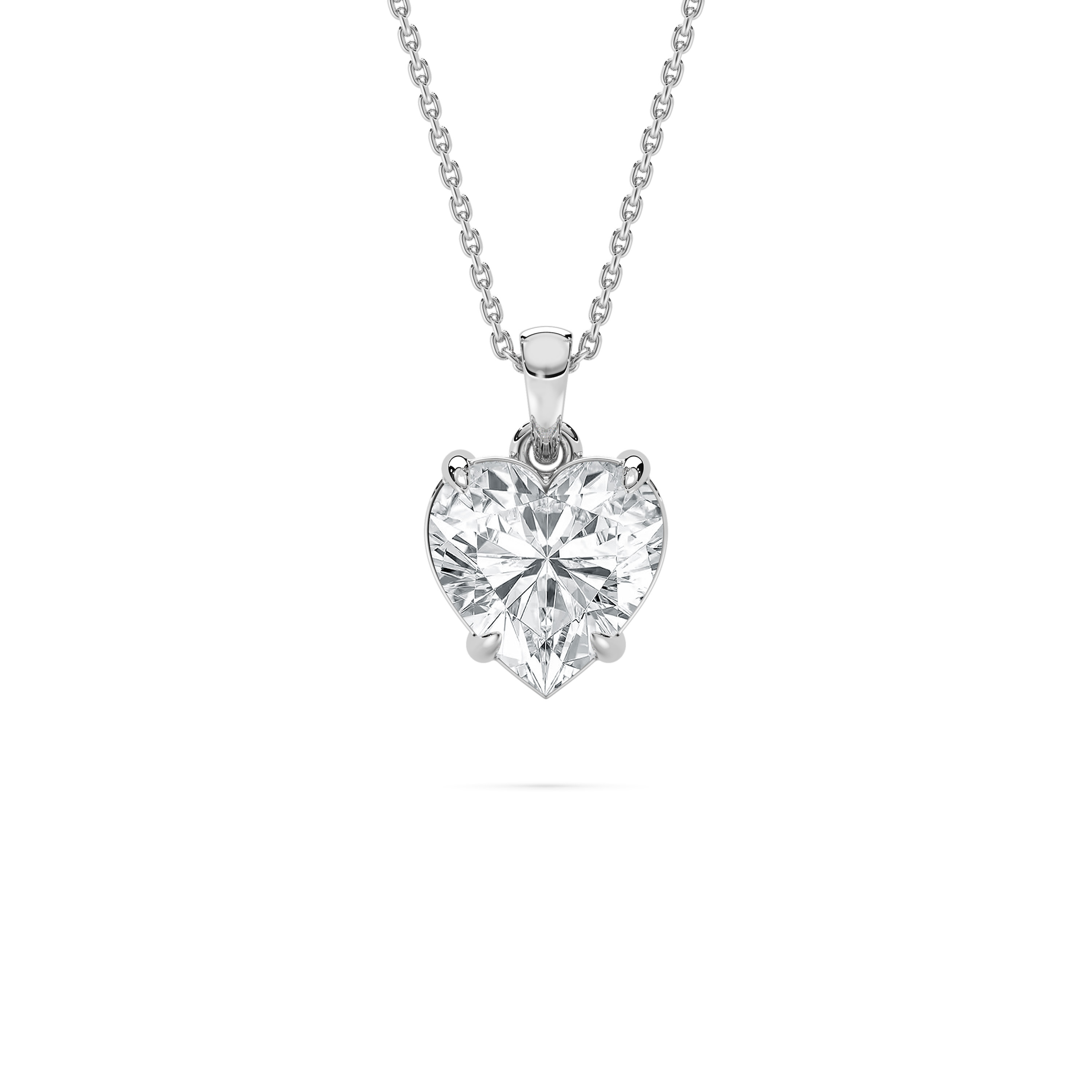 1 Carat Classic Heart Diamond Solitaire Pendant