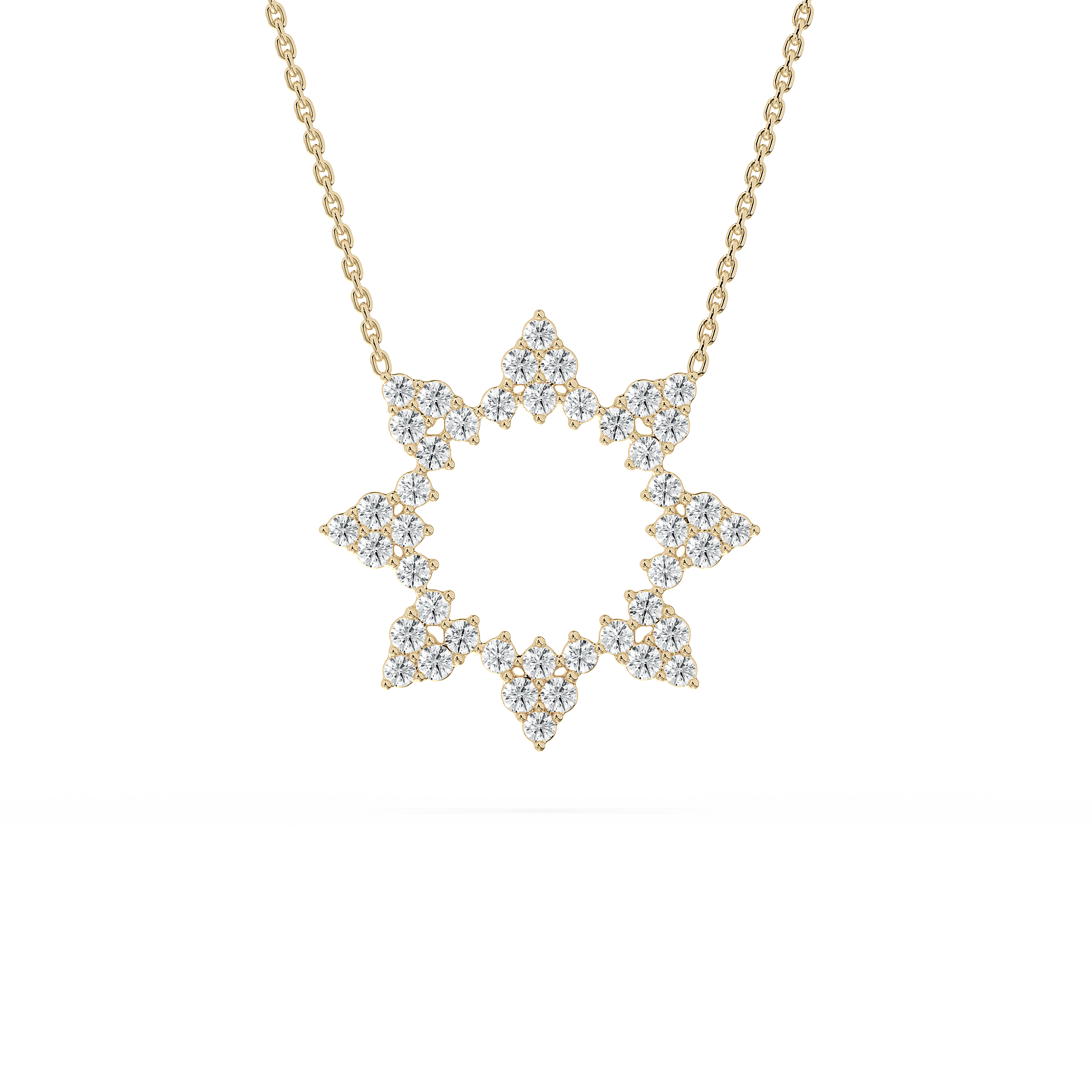 Round Diamond Serra Star Fashion Pendant