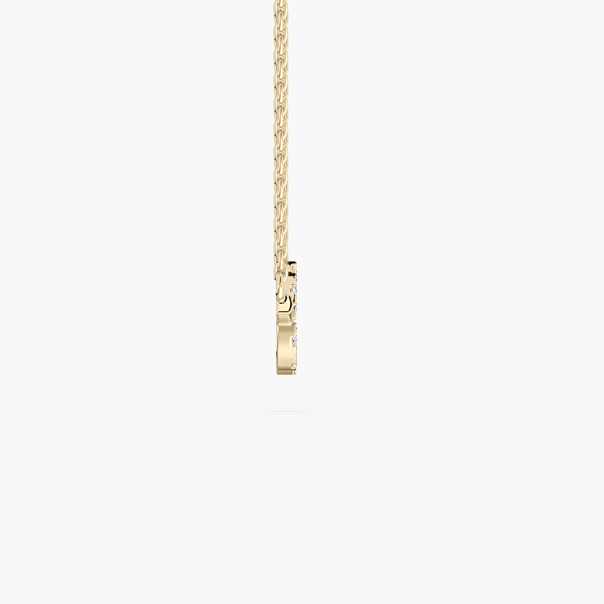 Round Diamond Exotic Feather Fashion Pendant