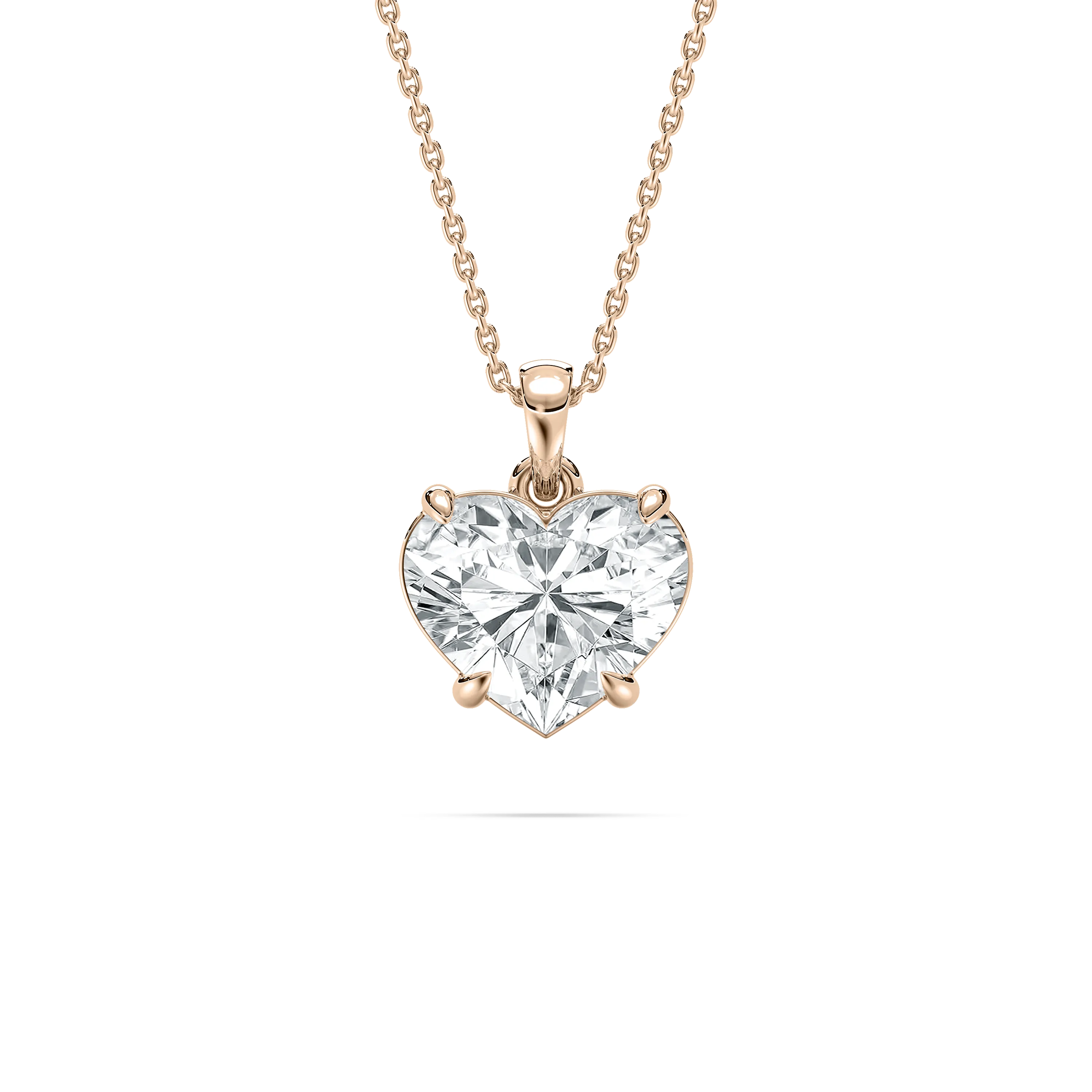 3 Carat Heart Diamond Pendant