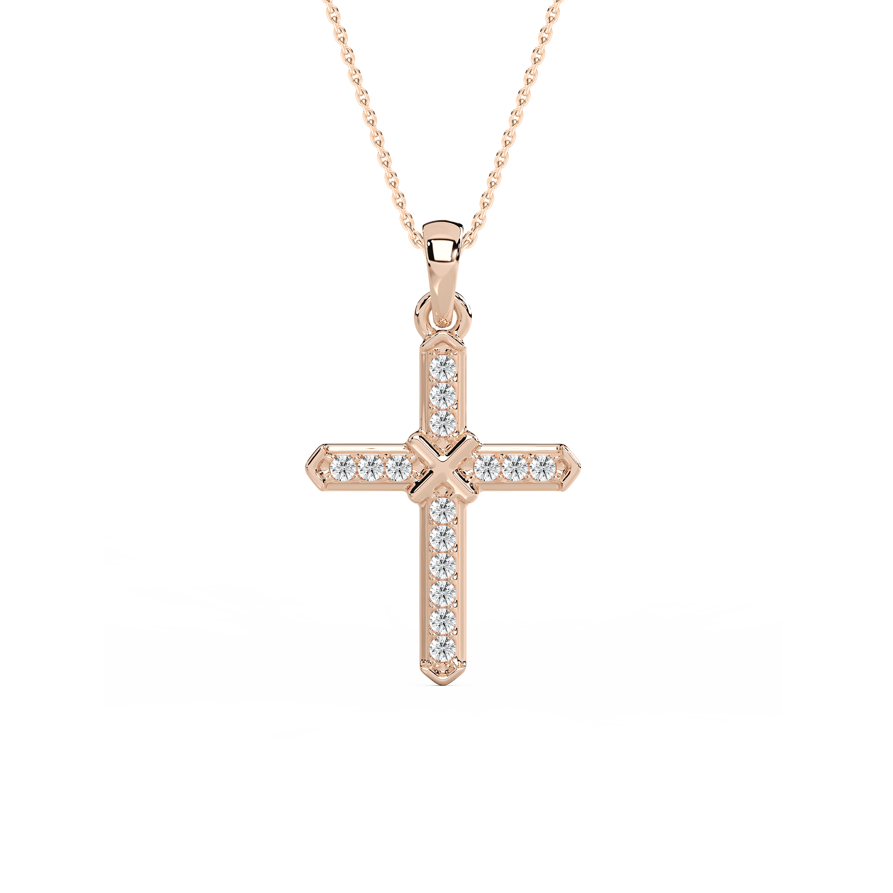 Round Diamond  Abel Cross Kids Pendant
