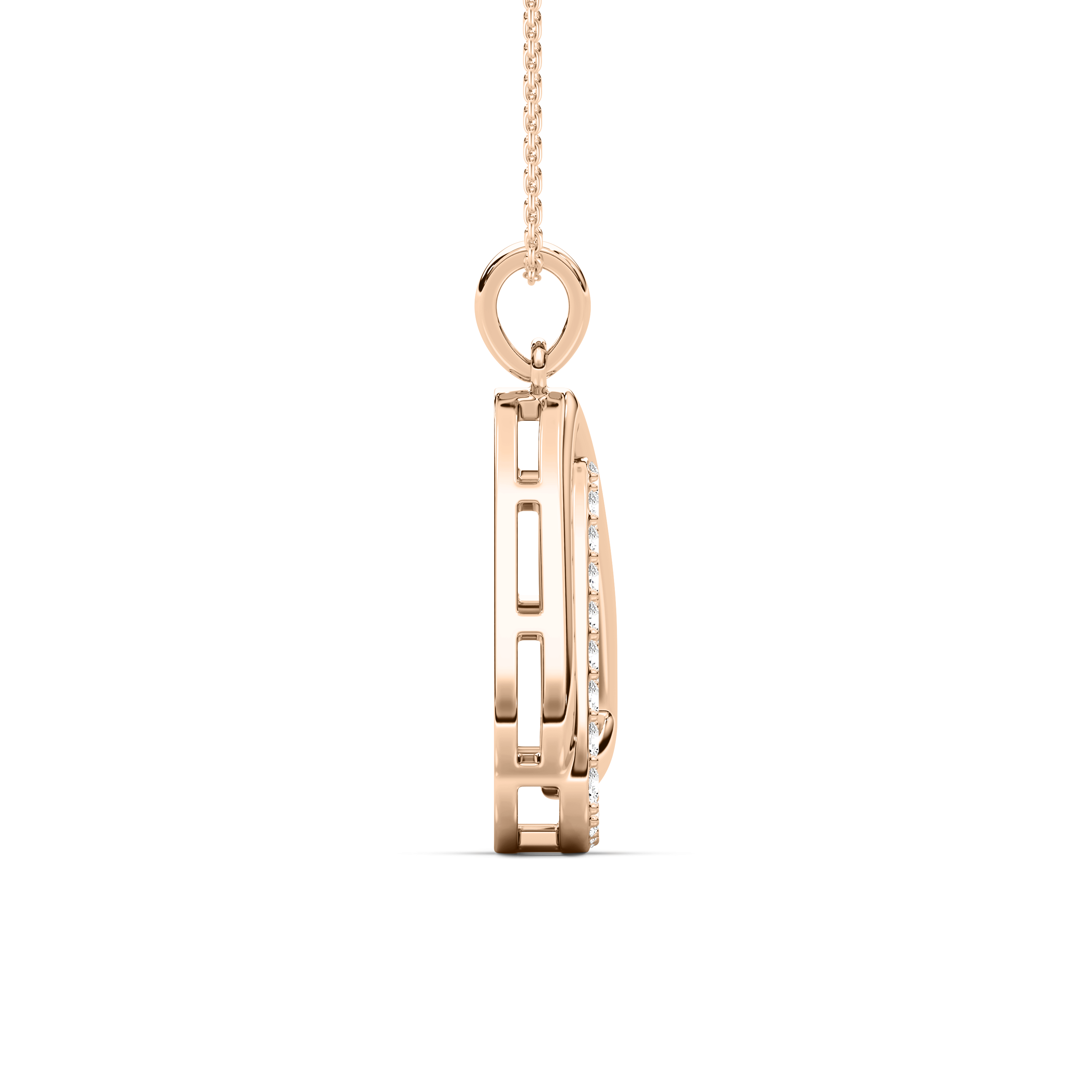 Round Diamond Verna Triangle Fashion Pendant