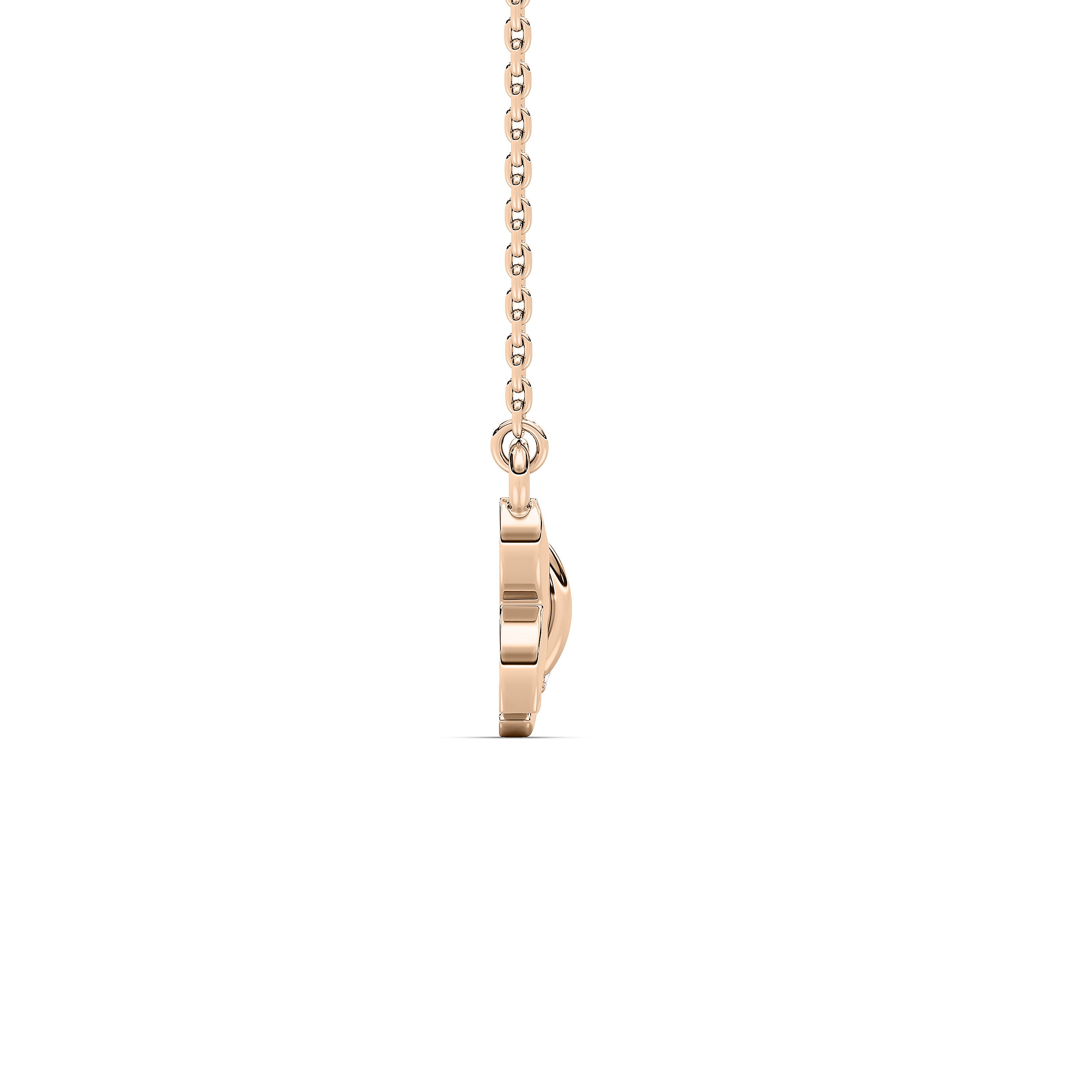Round Diamond Floating Fish Fashion Pendant