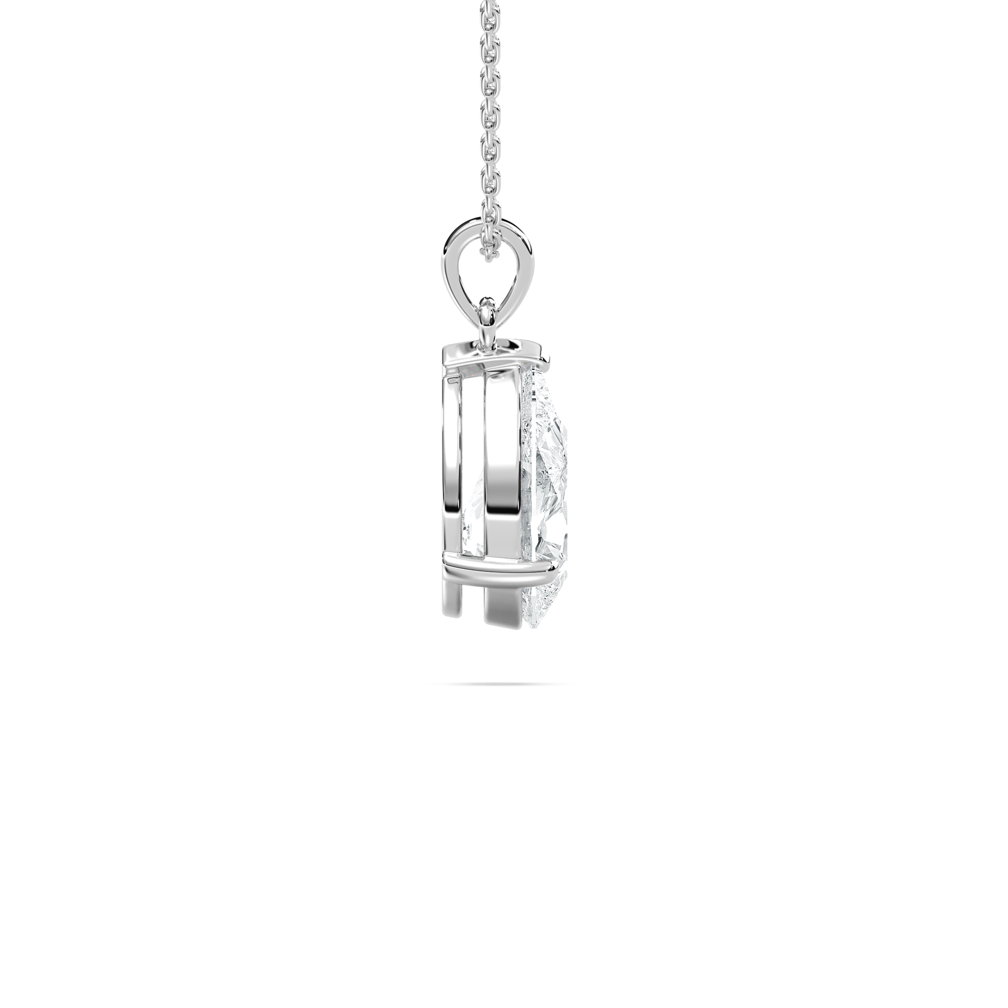 2 Carat Pear Diamond Enigma Solitaire Pendant 