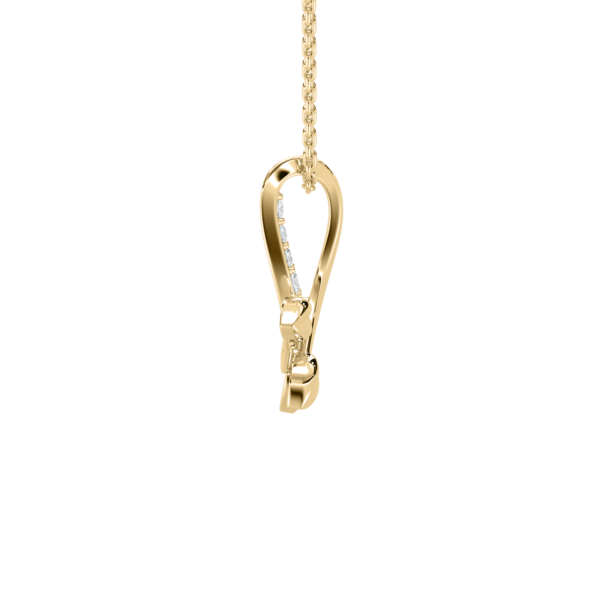 Round Diamond Leone Leaves Kids Fashion Pendant