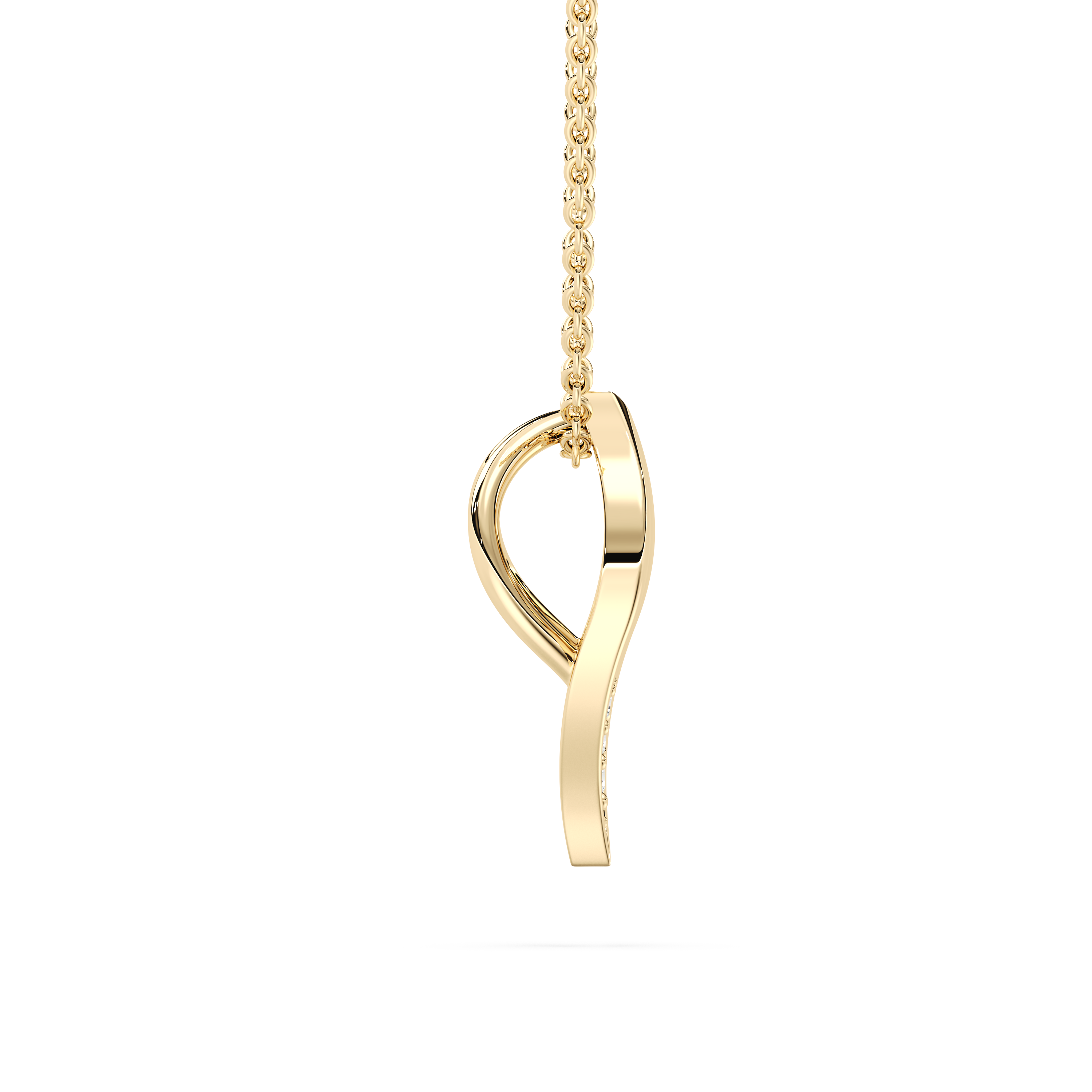Round Diamond Opane Flame Fashion Pendant