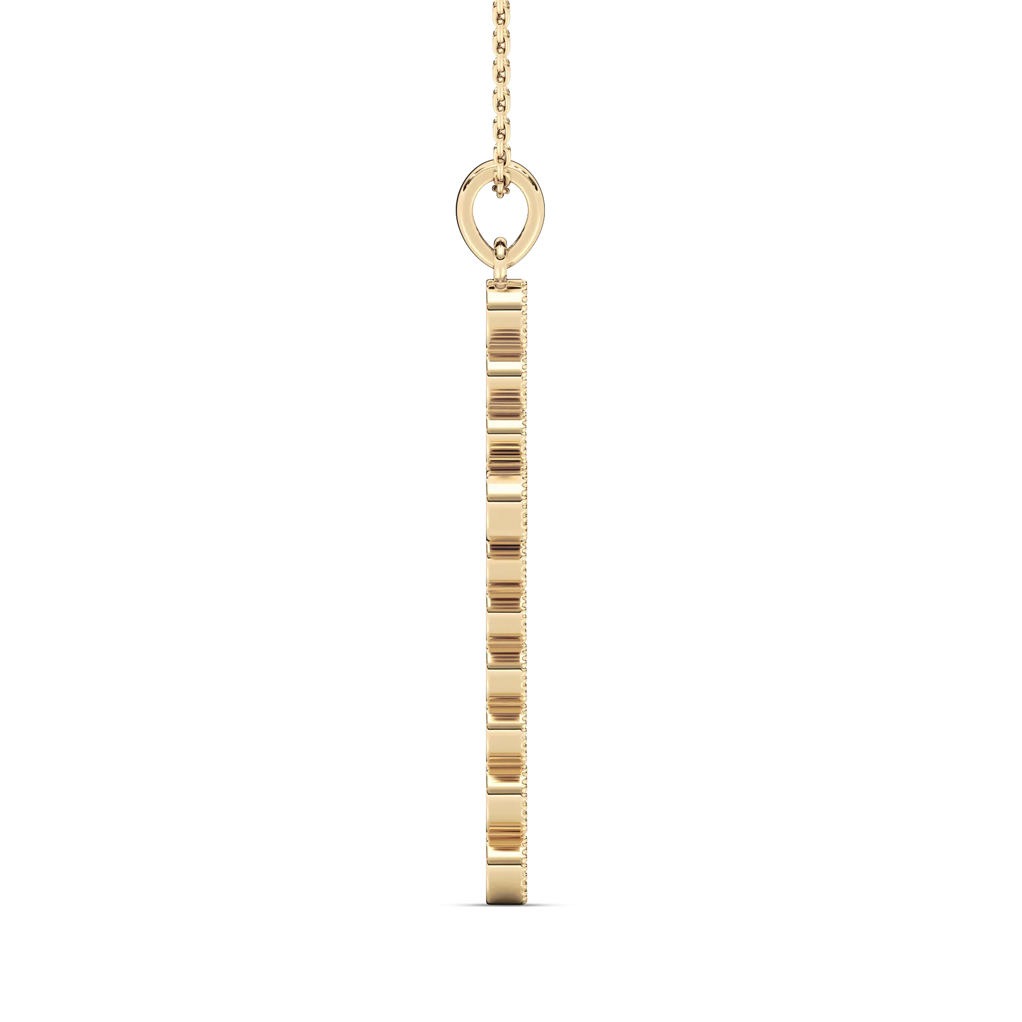 Round Diamond Robin Cross Pendant