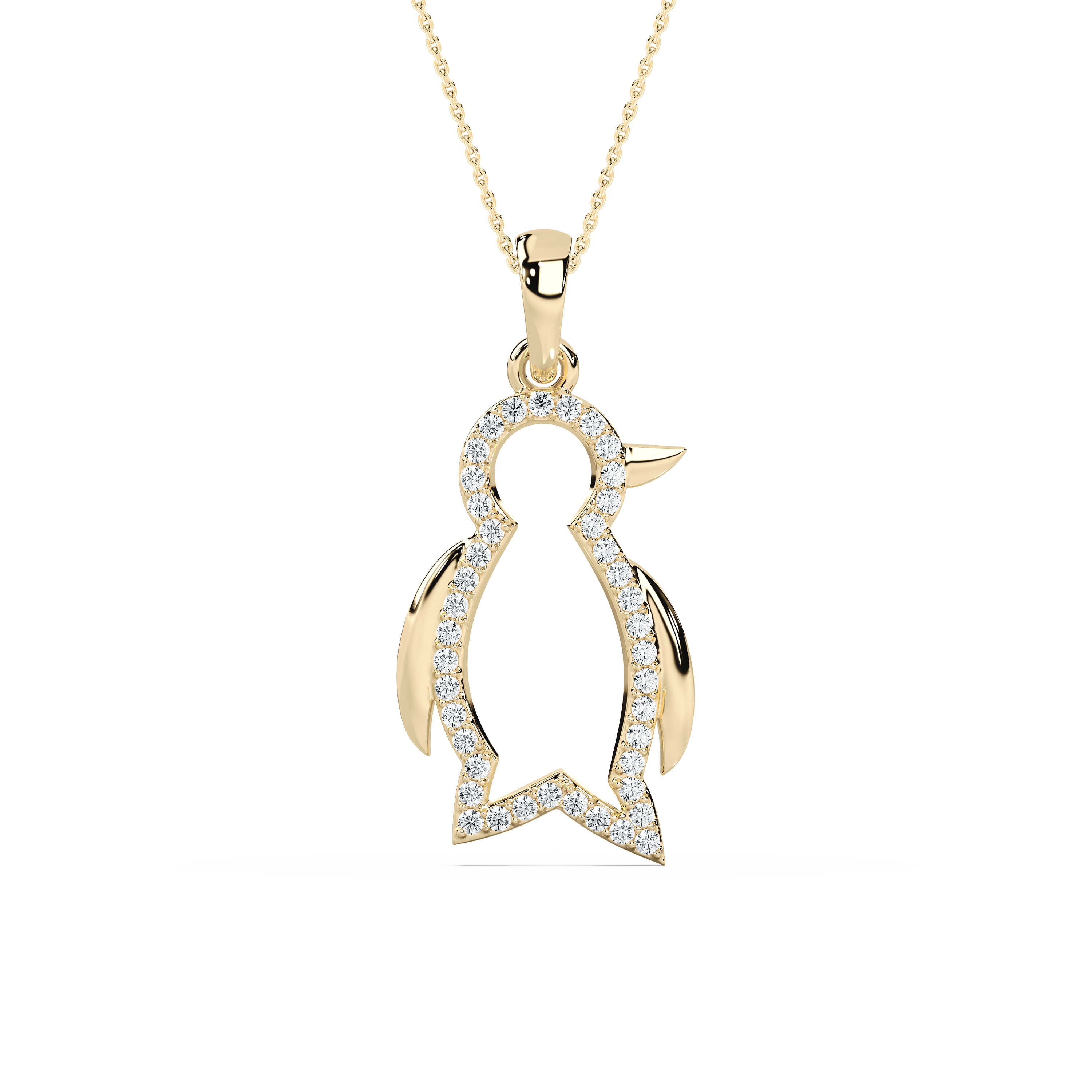 Round Diamond Alona Penguin Kids Fashion Pendant