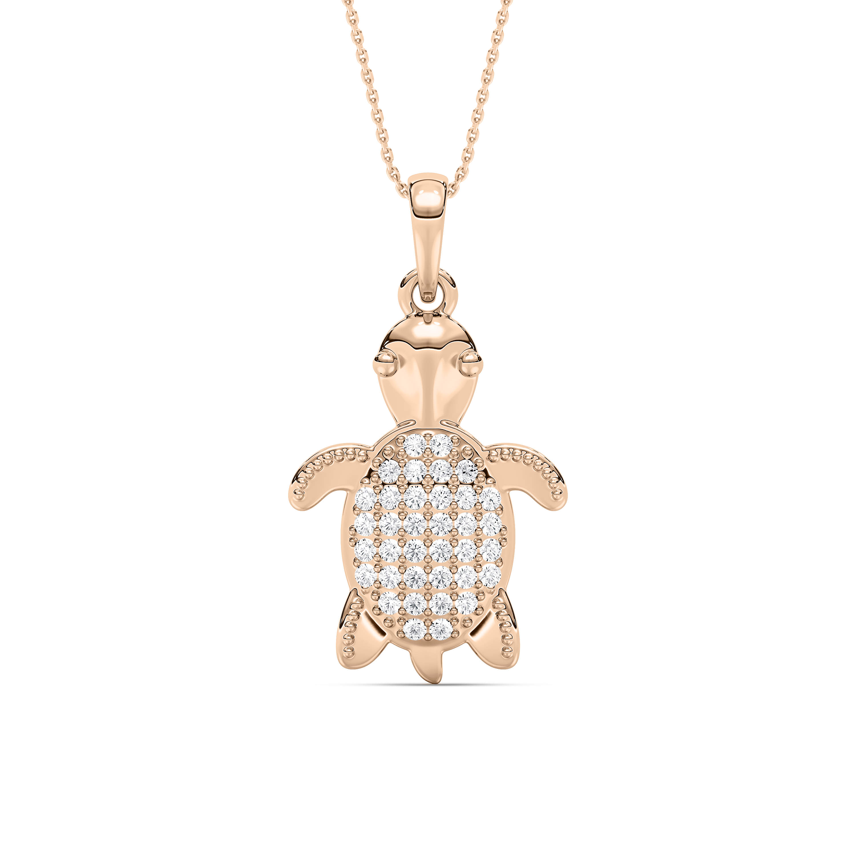 Round Diamond Classic Turtle Kids Fashion Pendant