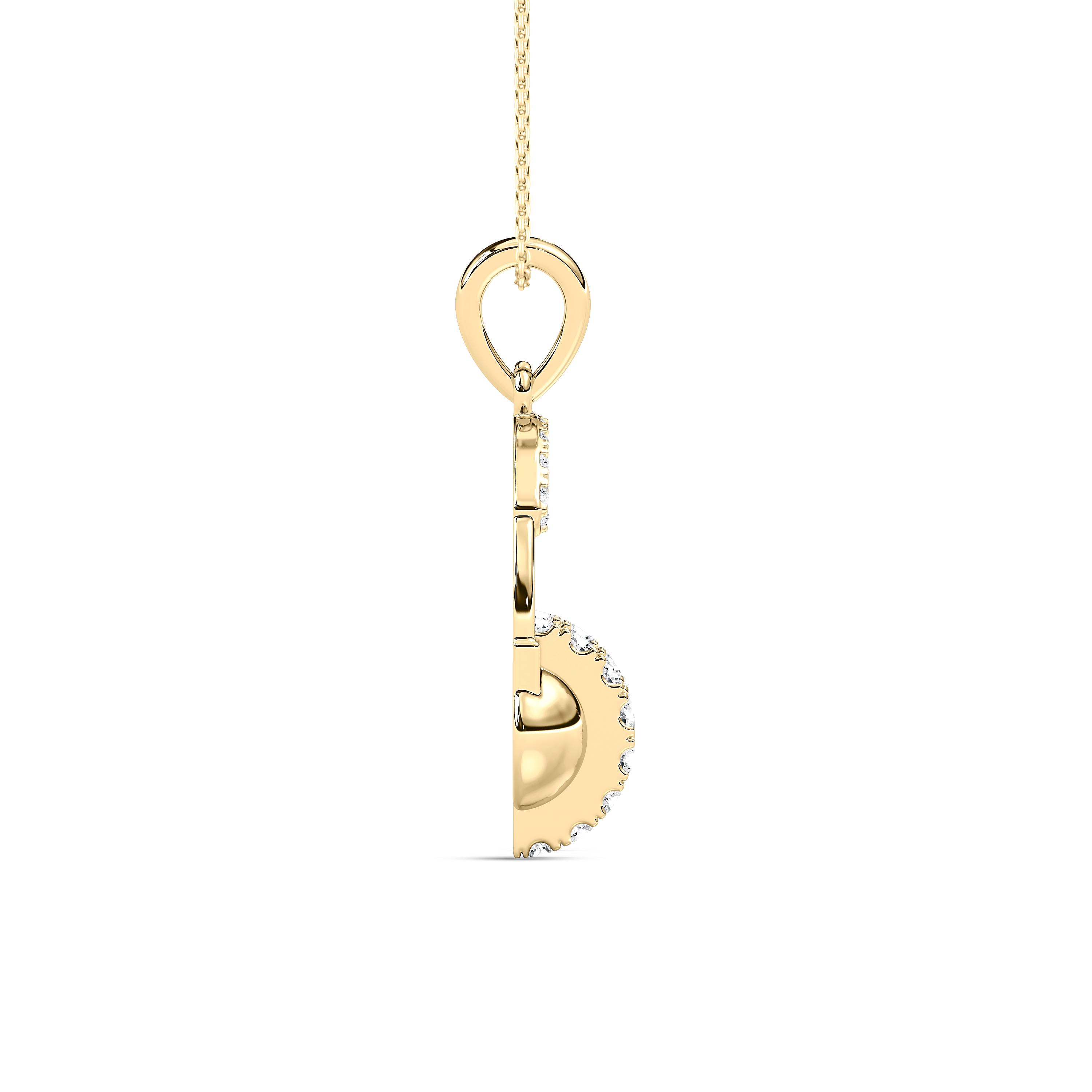 Round Diamond Amina Headphone Kids Fashion Pendant