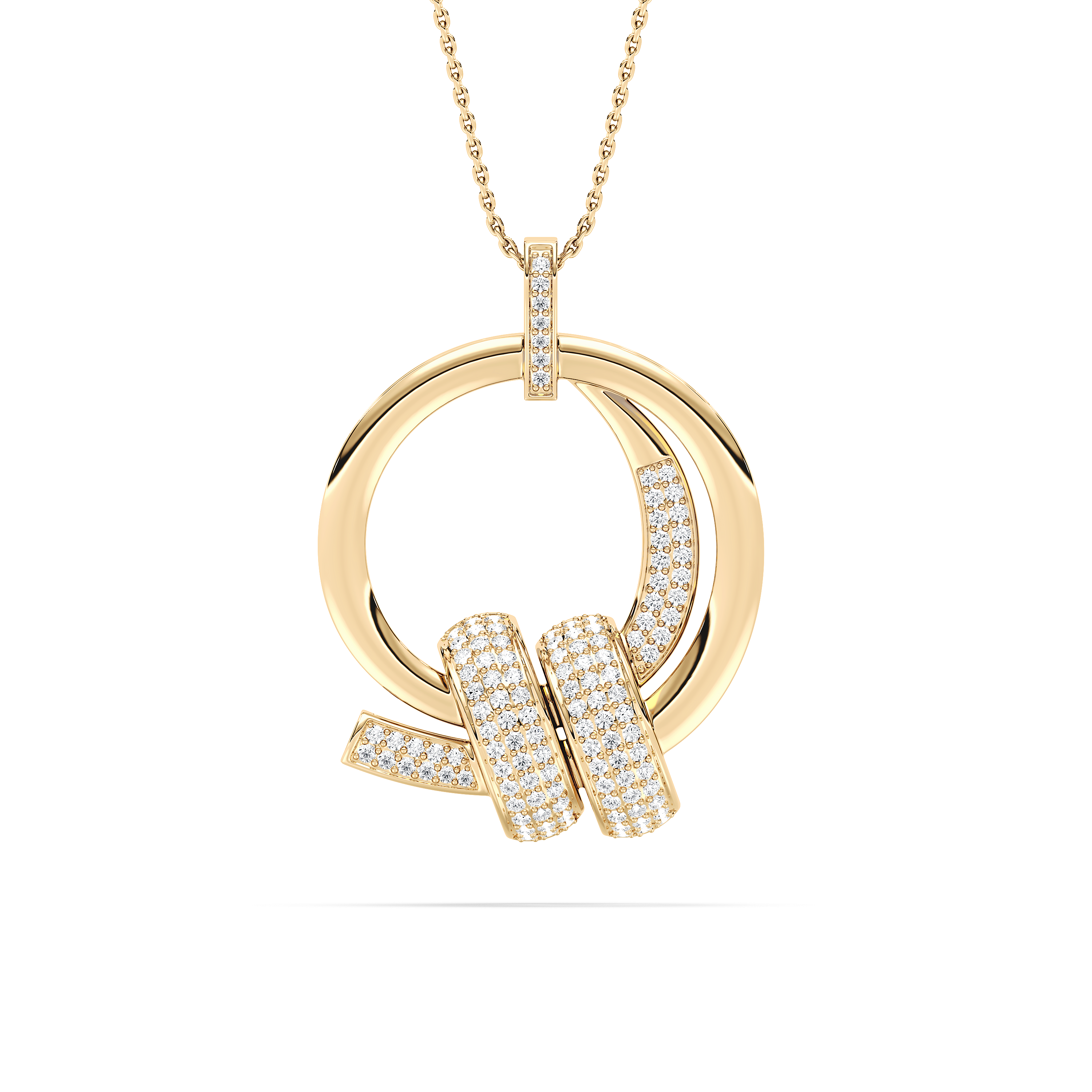 Round Diamond Adora Circle Fashion Pendant