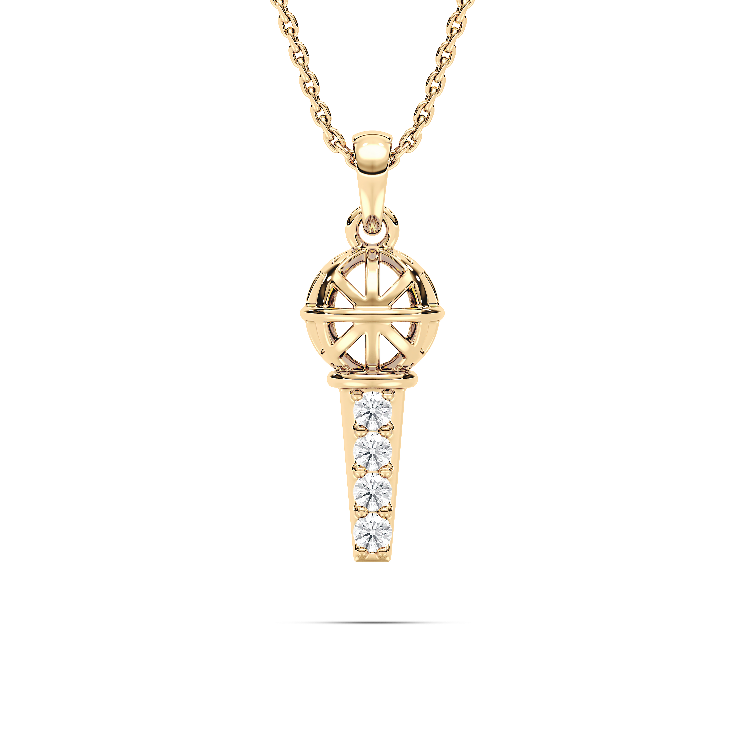 Round Diamond Mace Kids Fashion Pendant