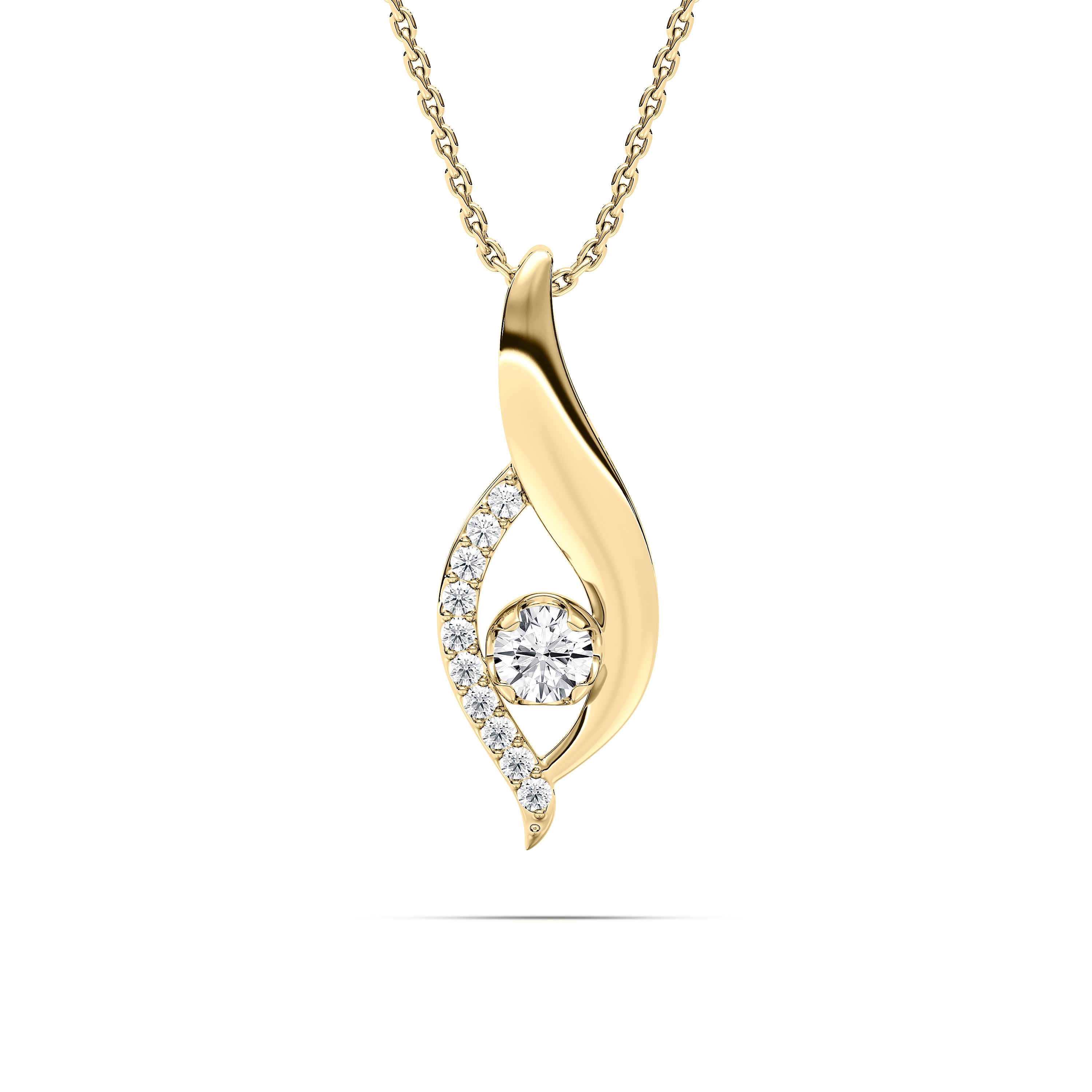 Round Diamond Evil Eye Kids Fashion Pendant