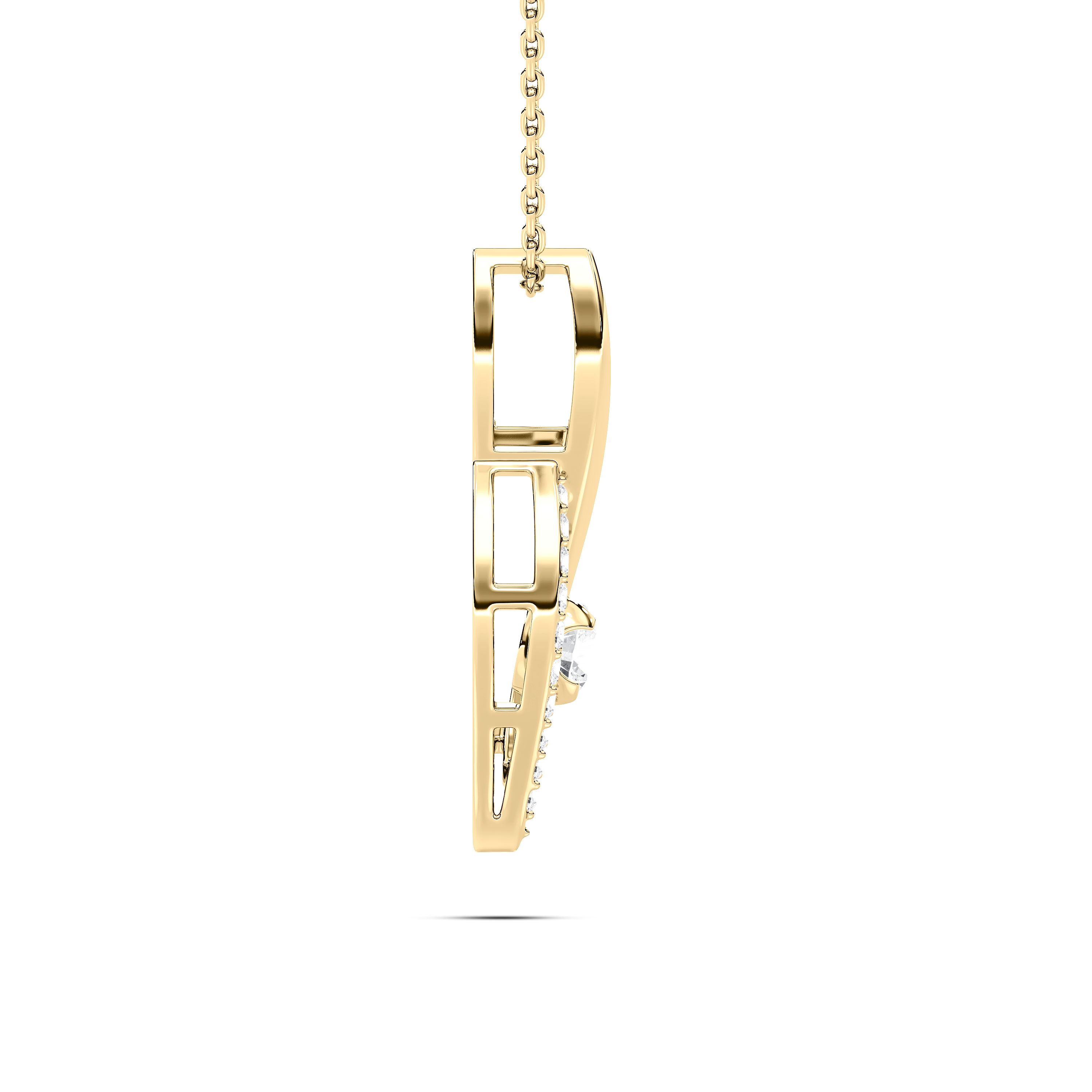 Round Diamond Evil Eye Kids Fashion Pendant