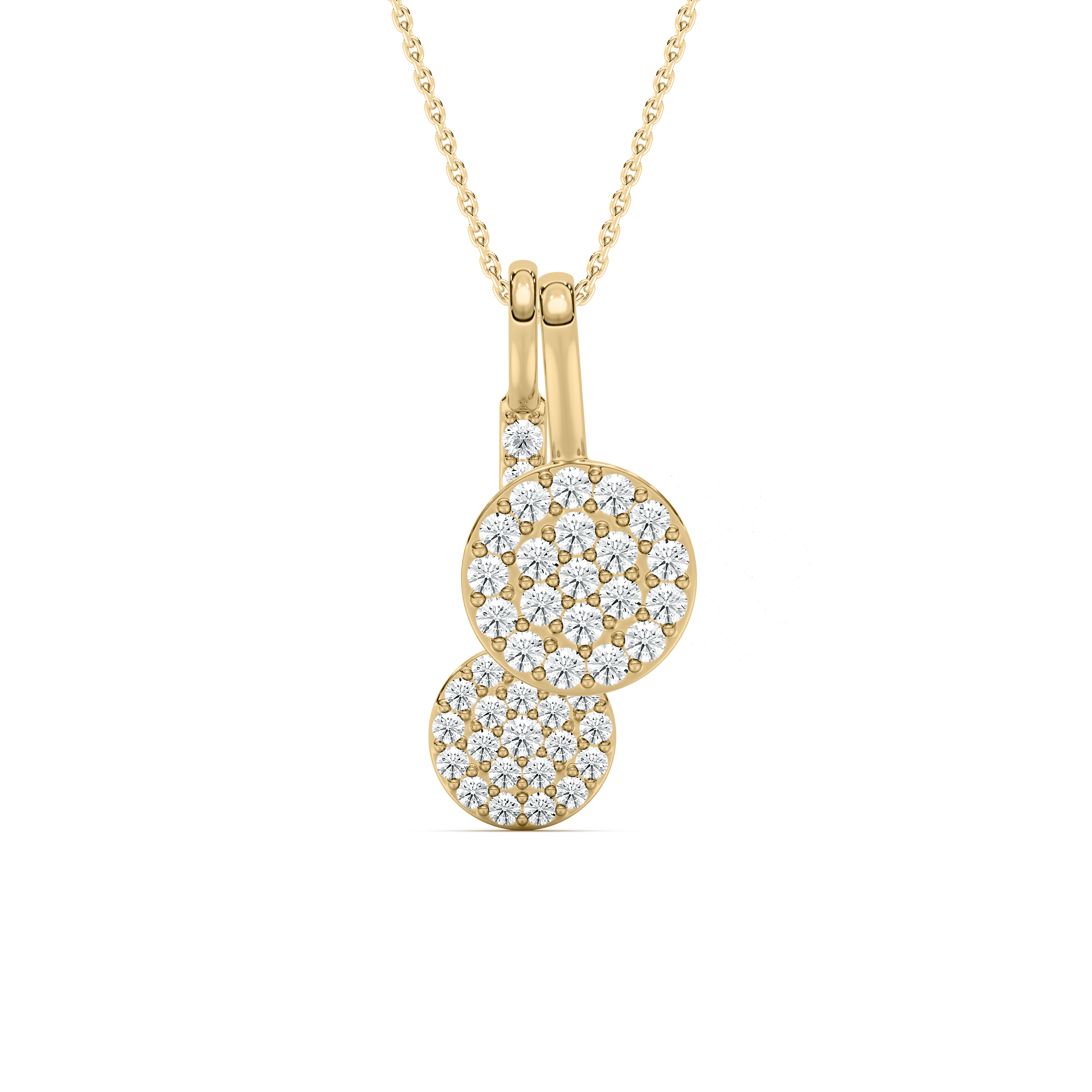 Round Diamond Owl Circle Fashion Pendant
