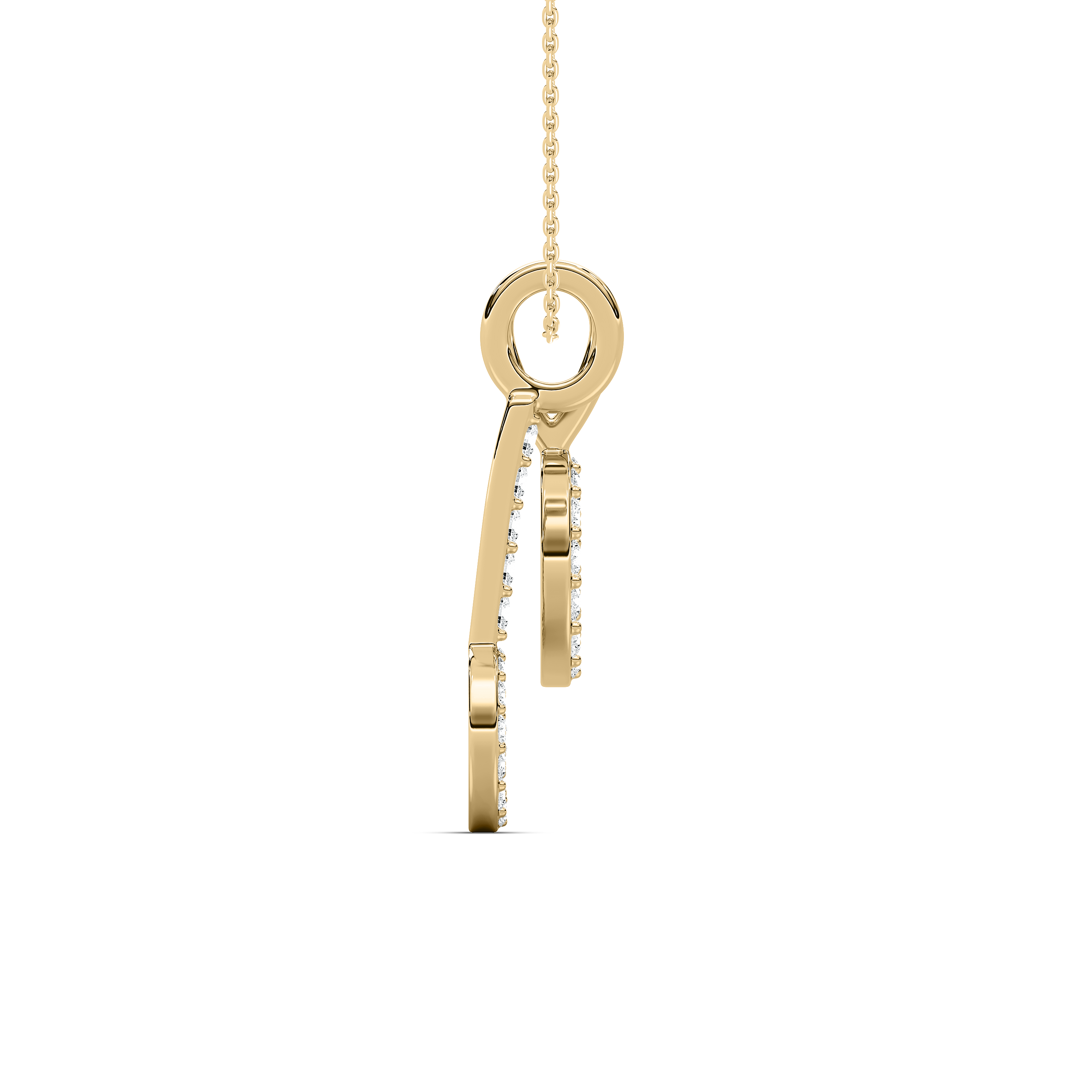 Round Diamond Owl Circle Fashion Pendant